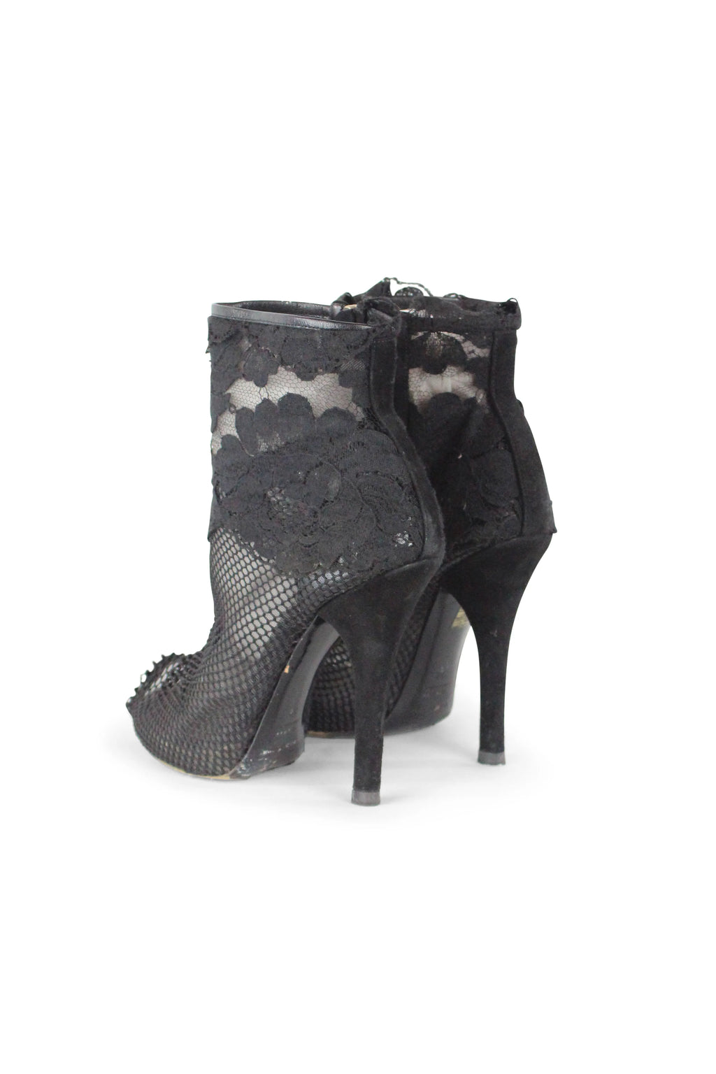 Lace ankle boots with peep toe SS2010