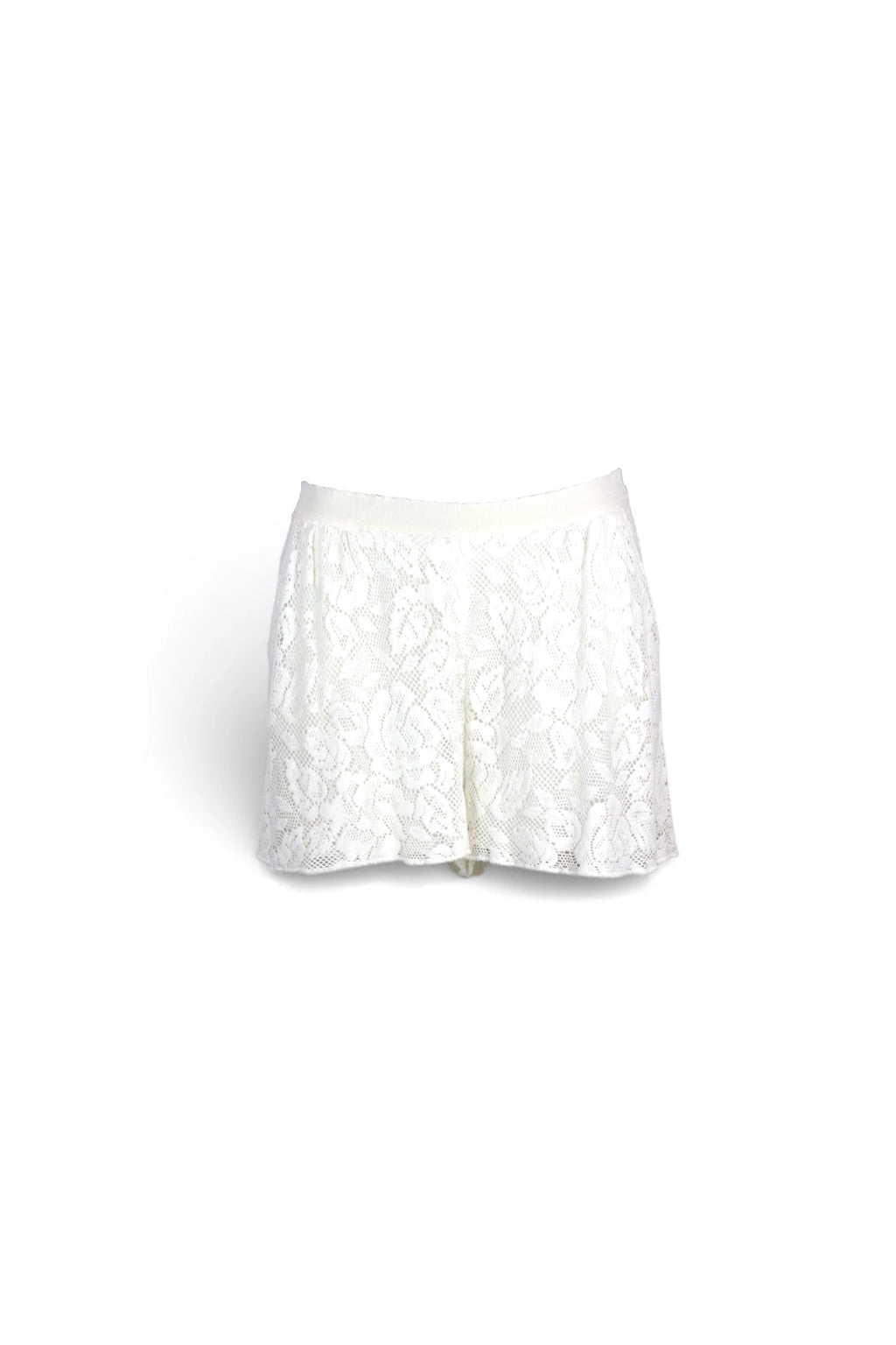 White Lace Shorts