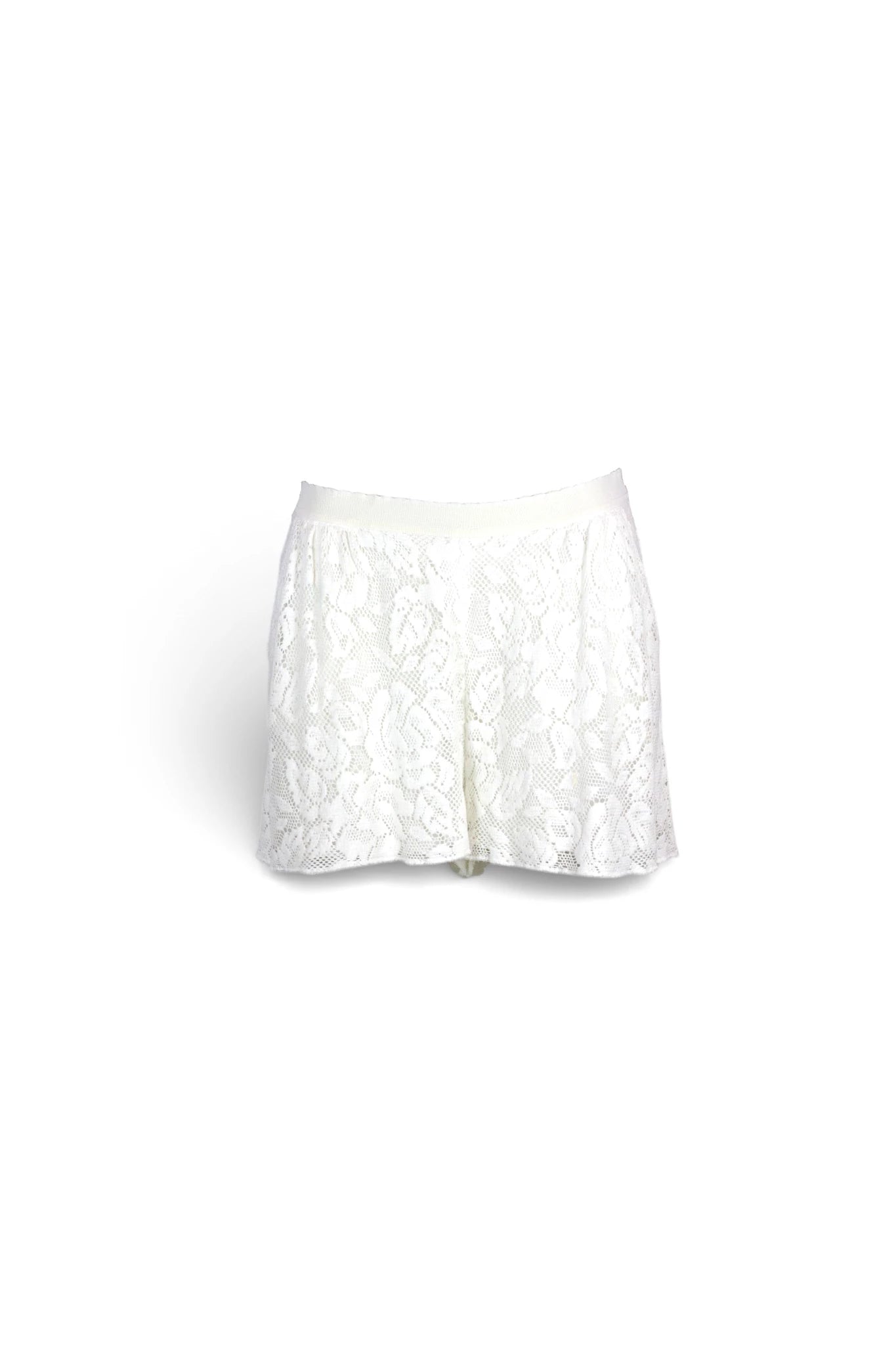 White Lace Shorts