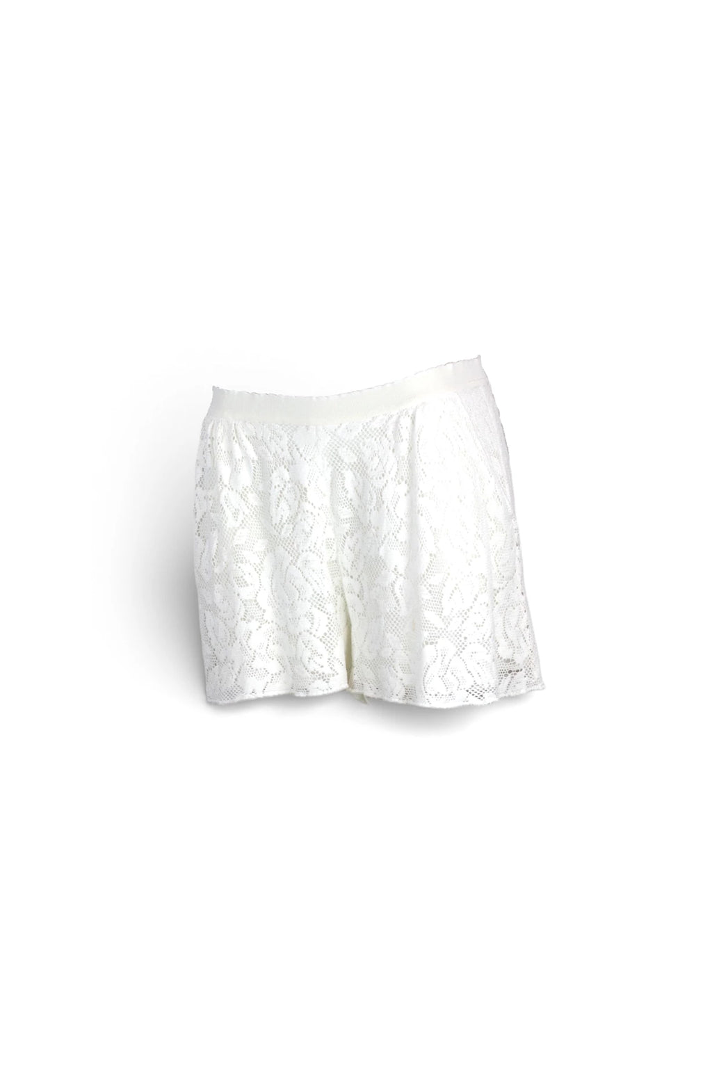 White Lace Shorts
