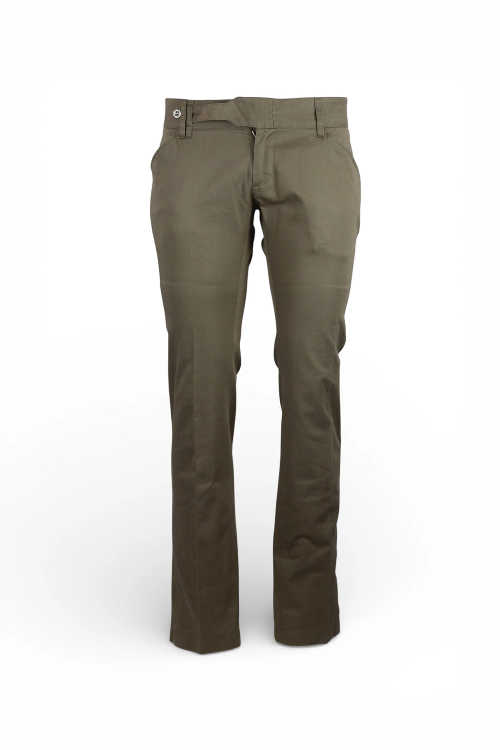 Military Green Chino Trousers