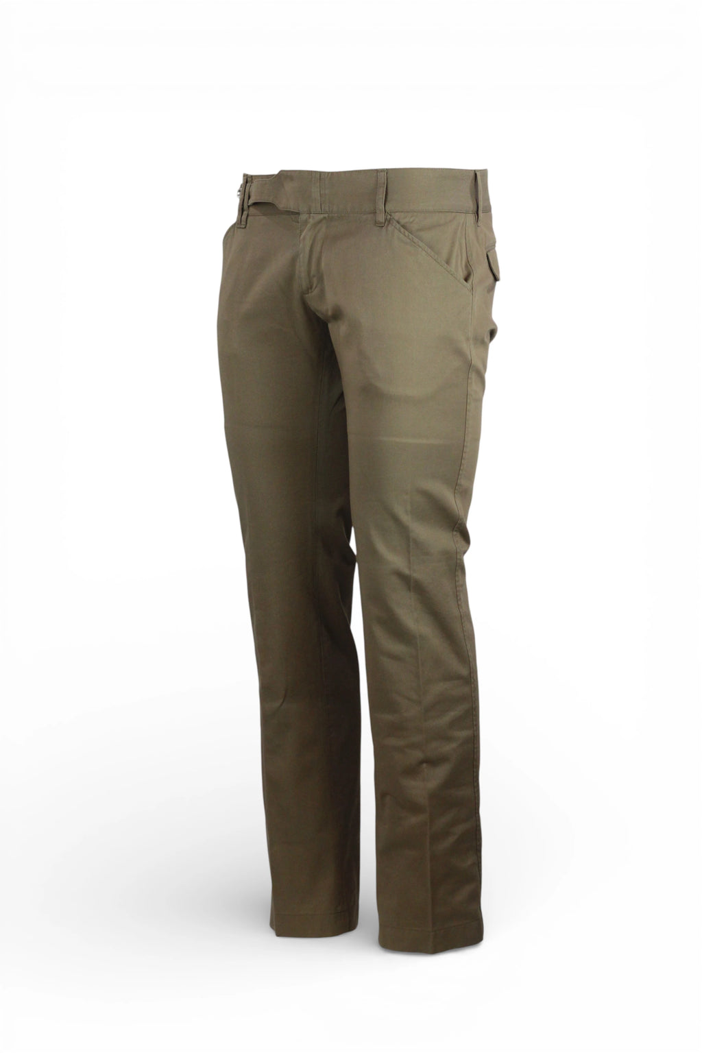 Military Green Chino Trousers