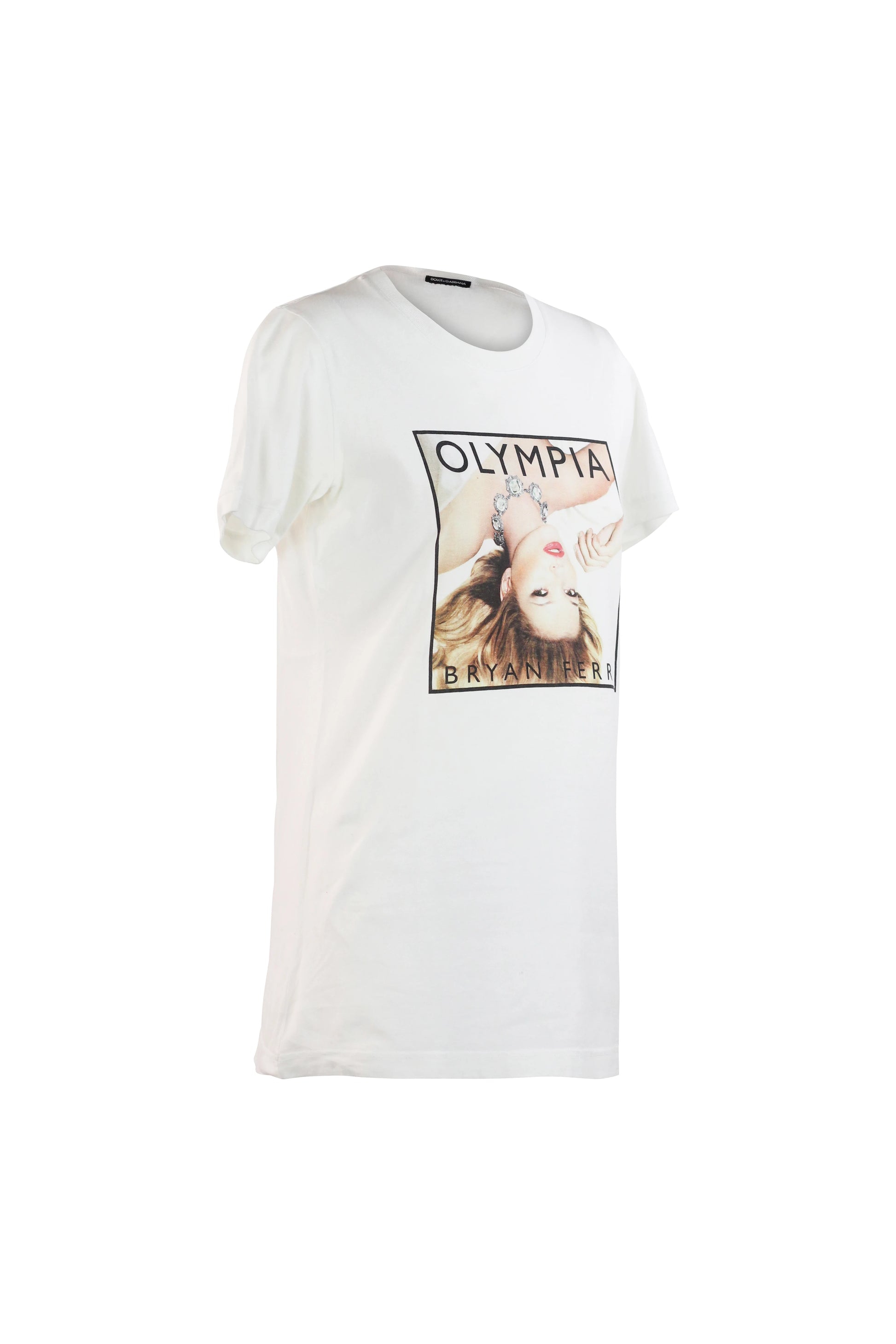 White T-Shirt with Olympia Album Cover Print