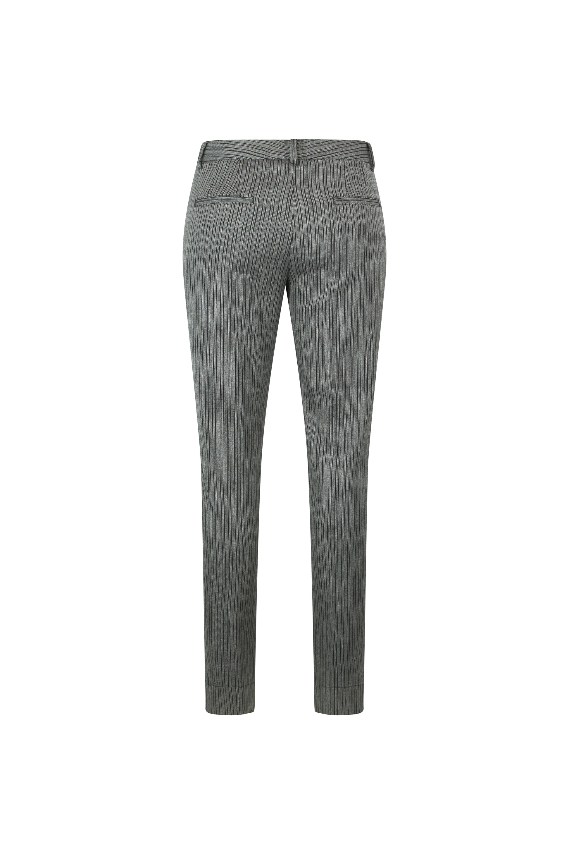 Striped Wool-Blend Slim Trousers