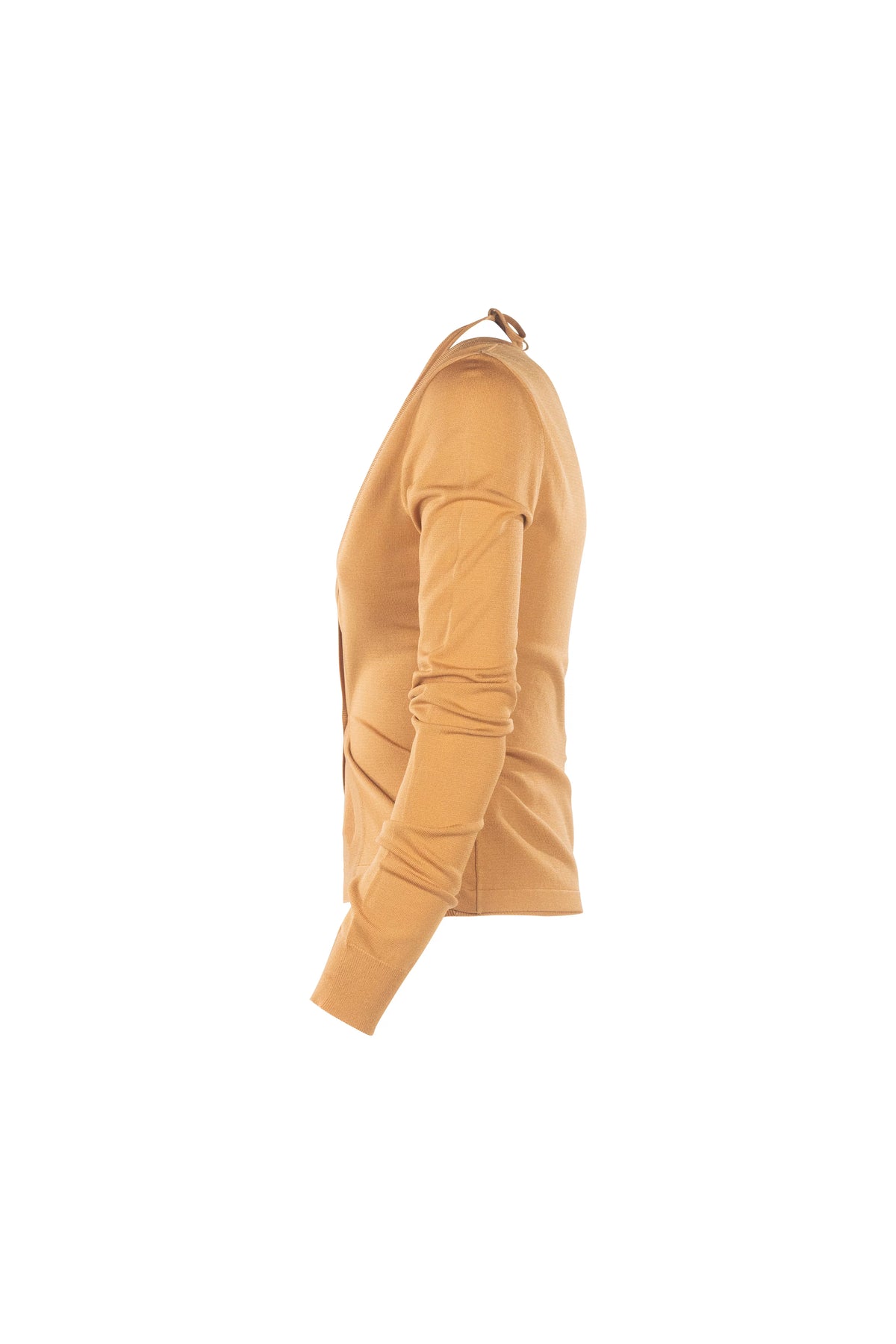 Halterneck Knit Twin Set Caramel Cardigan