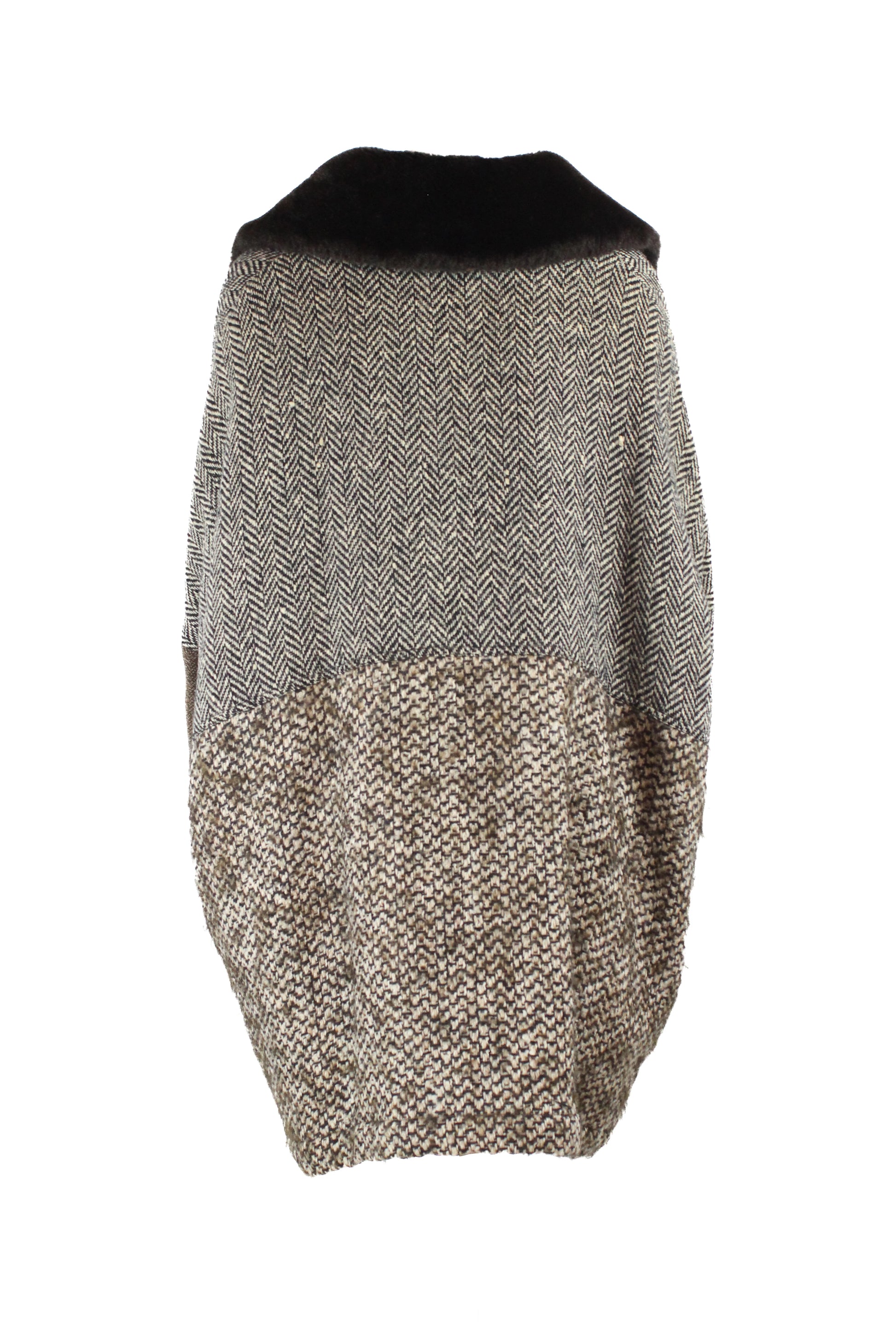 Vintage Wool Patchwork Coat