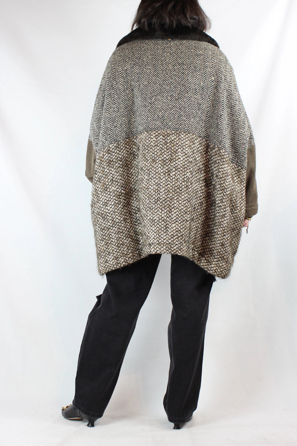 Vintage Wool Patchwork Coat