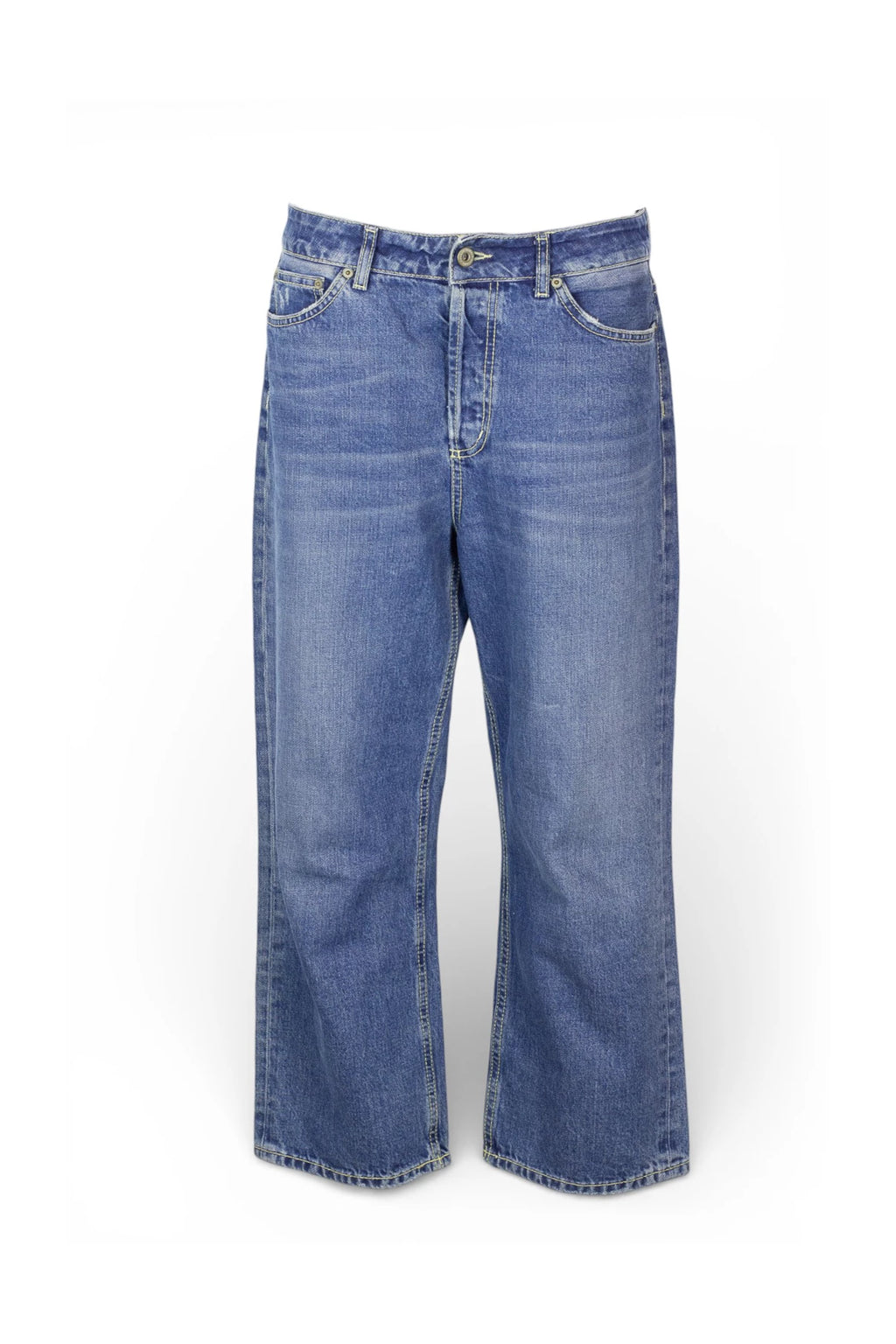 Wide-Leg Denim Jeans