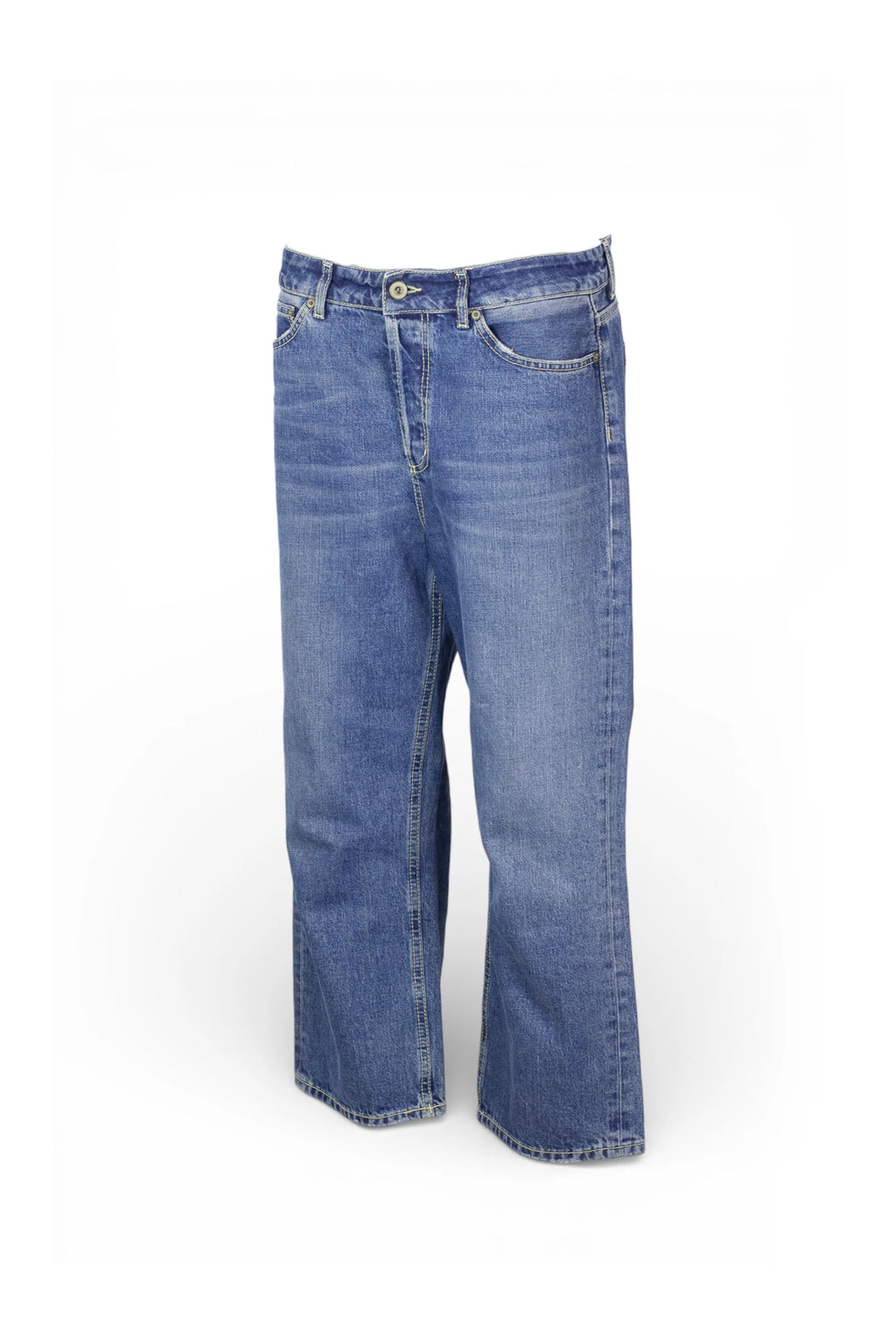 Wide-Leg Denim Jeans