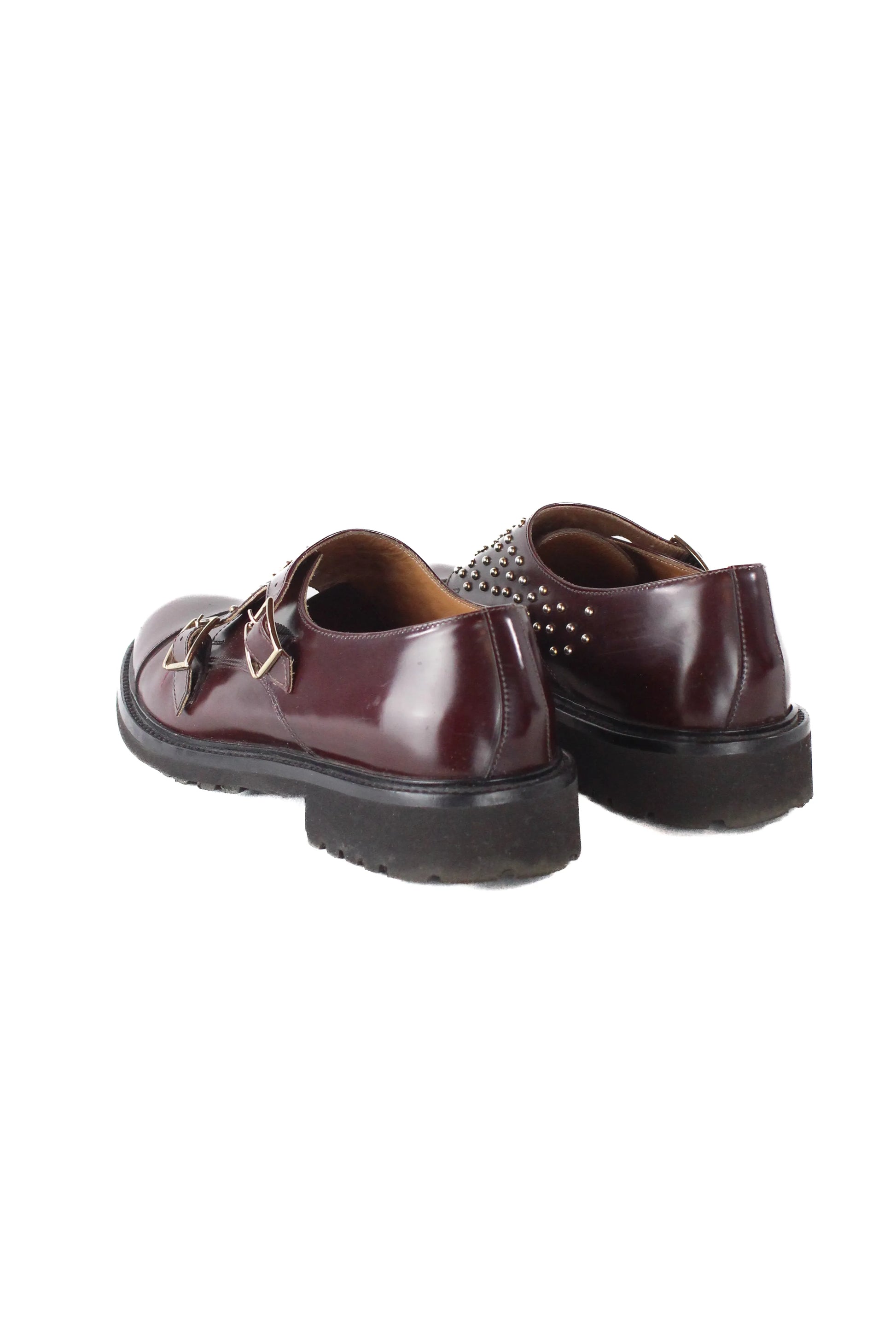 Leather studded brogues
