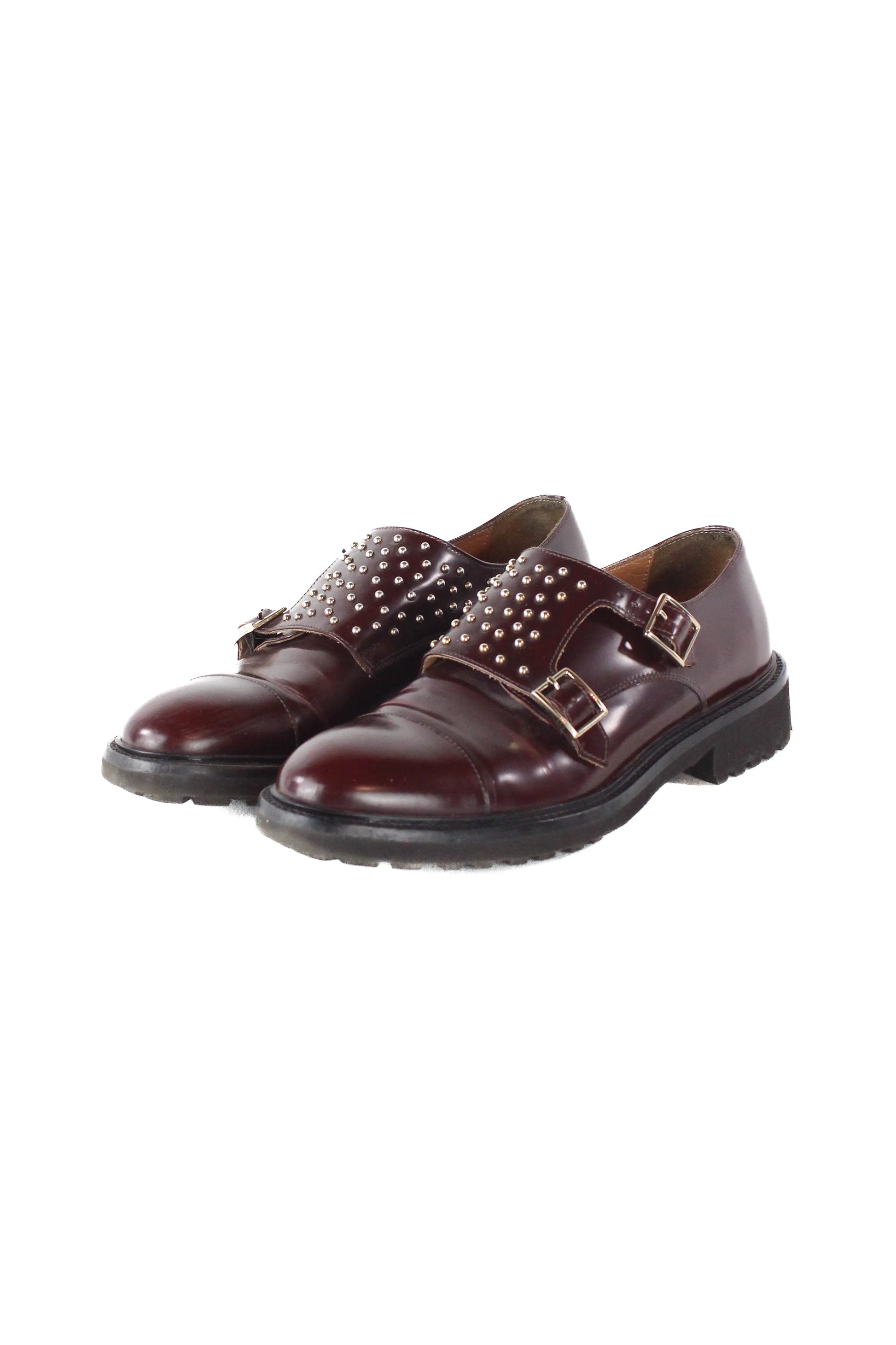 Leather studded brogues