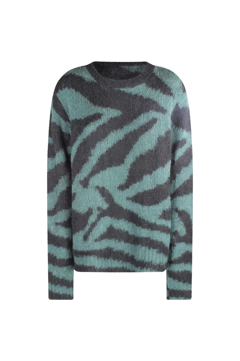 Zebra print maxi sweater FW2022