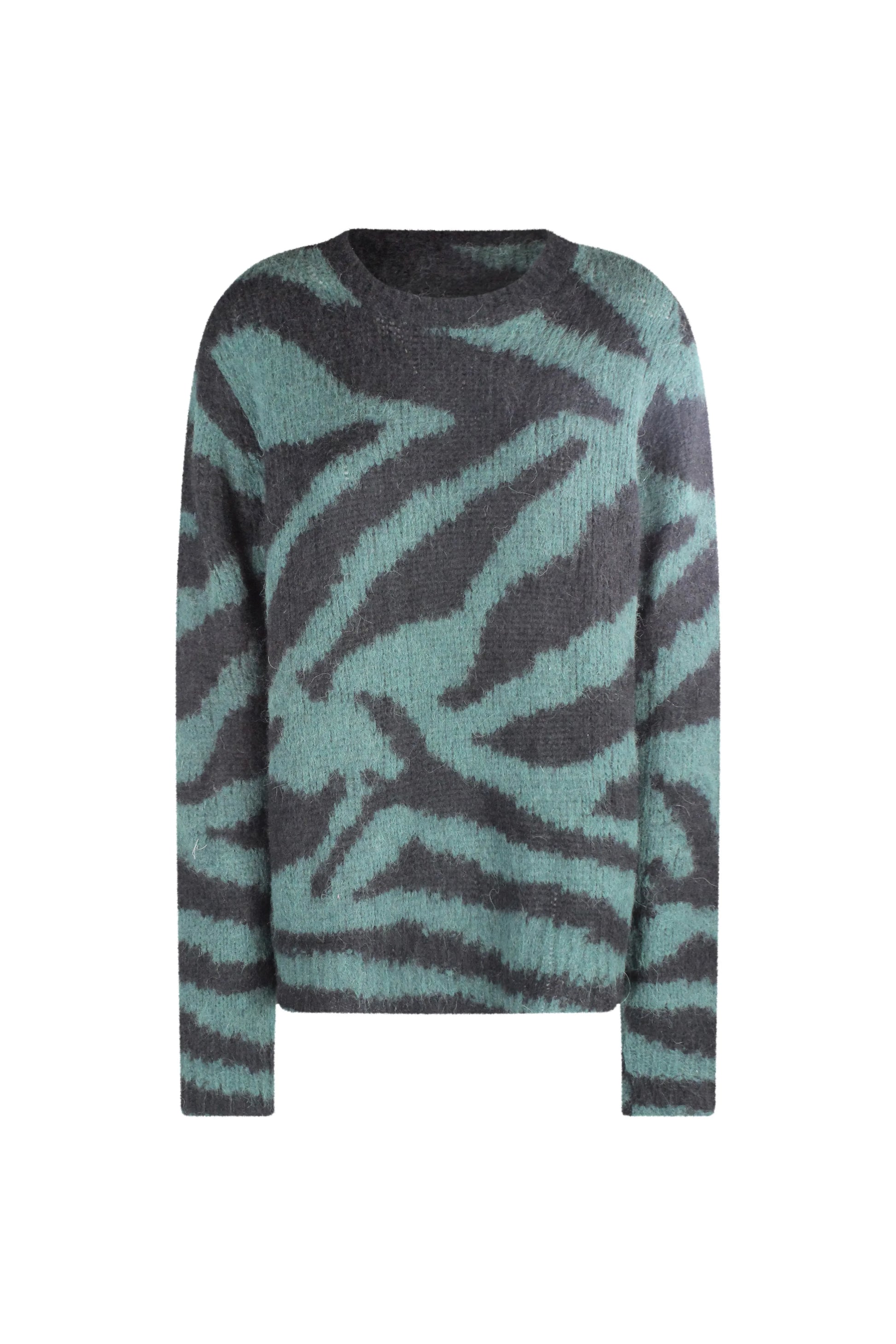 Zebra print maxi sweater FW2022