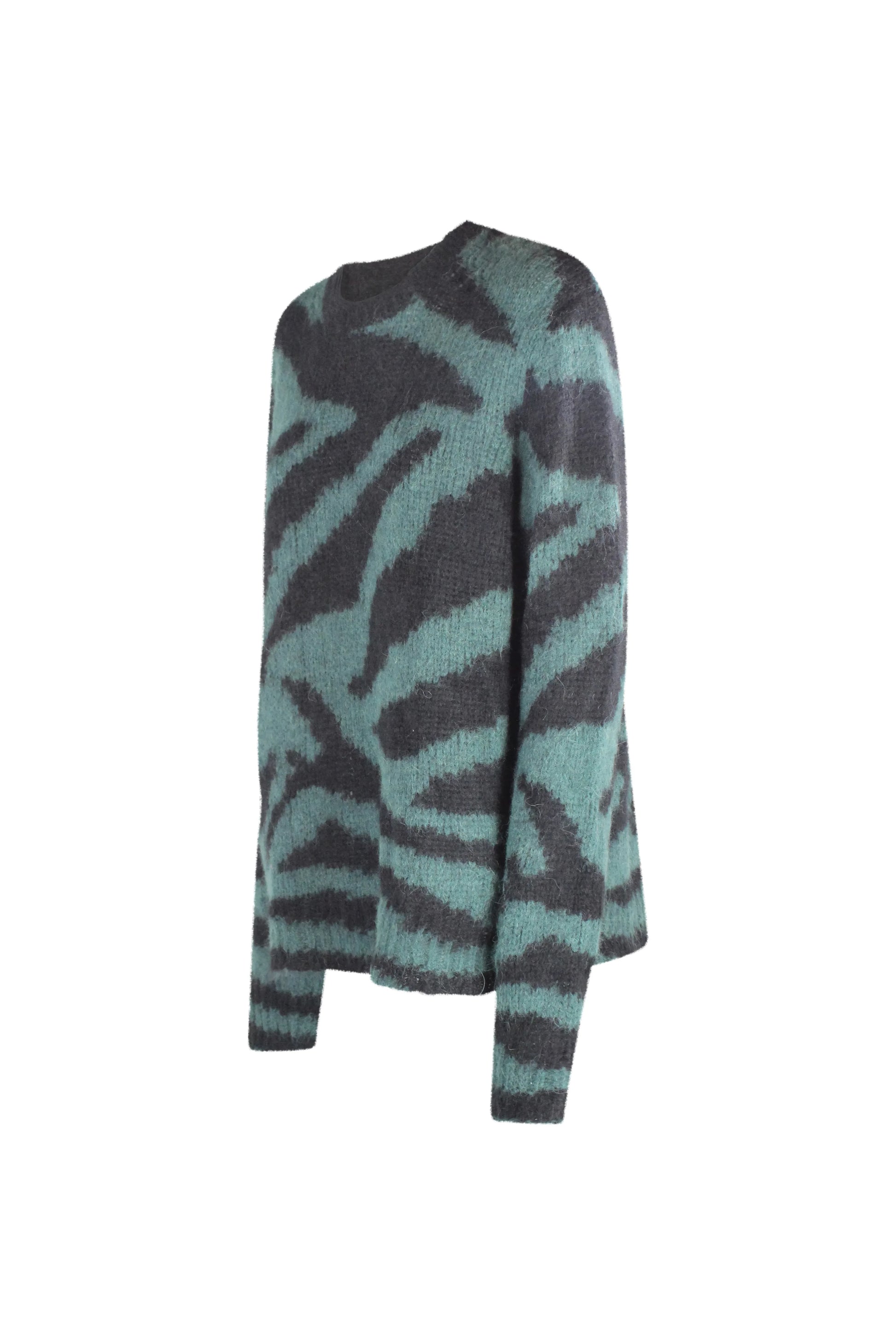 Zebra print maxi sweater FW2022