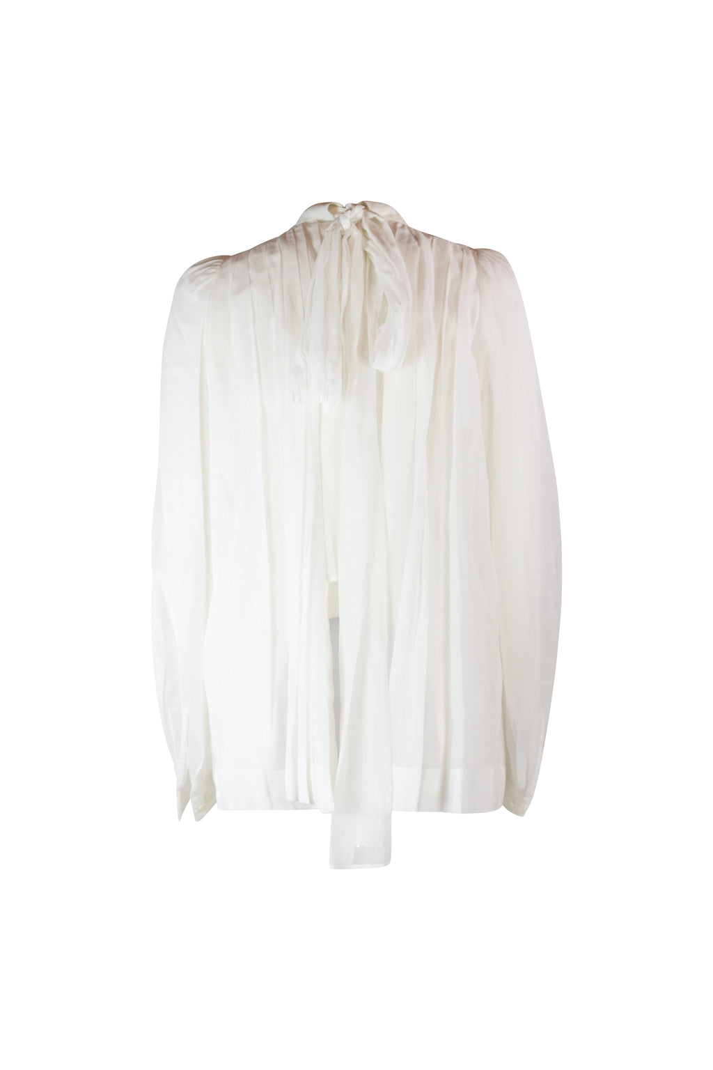 Cotton Shirt with Pleats