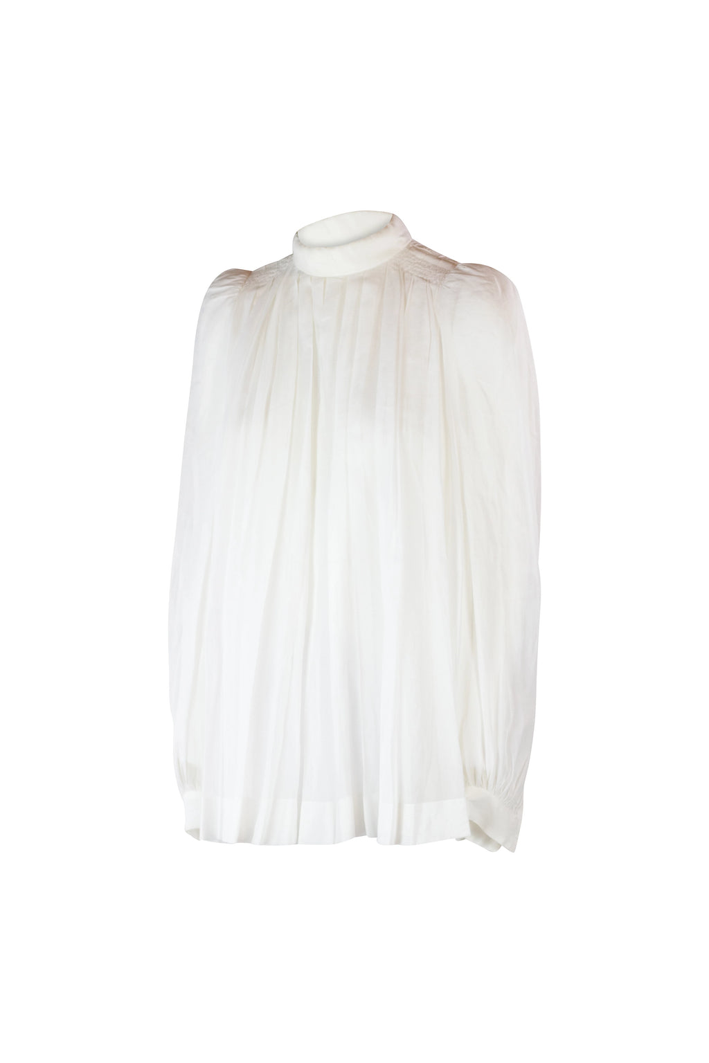 Cotton Shirt with Pleats