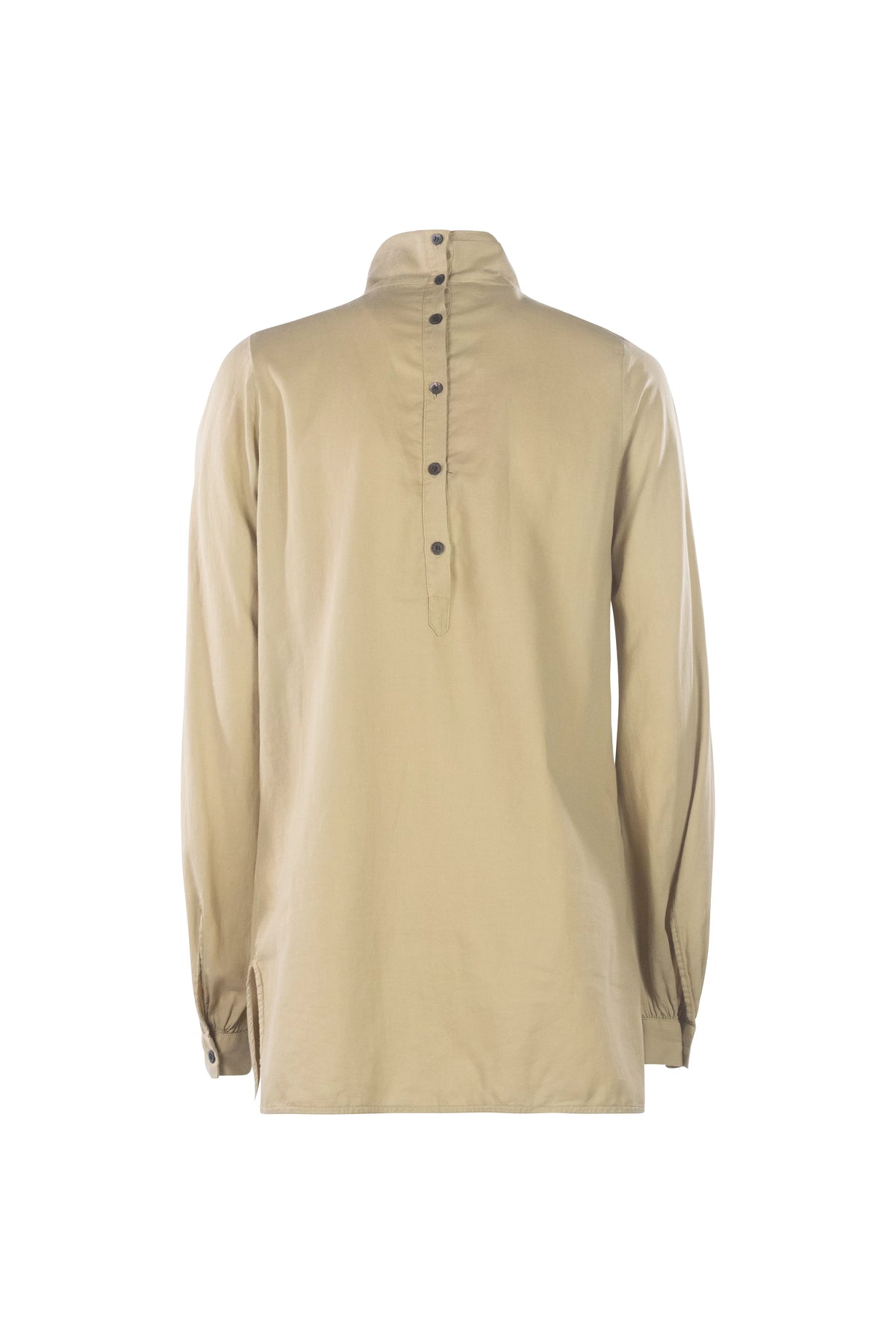 Silk Gathered Turtleneck Blouse FW2015