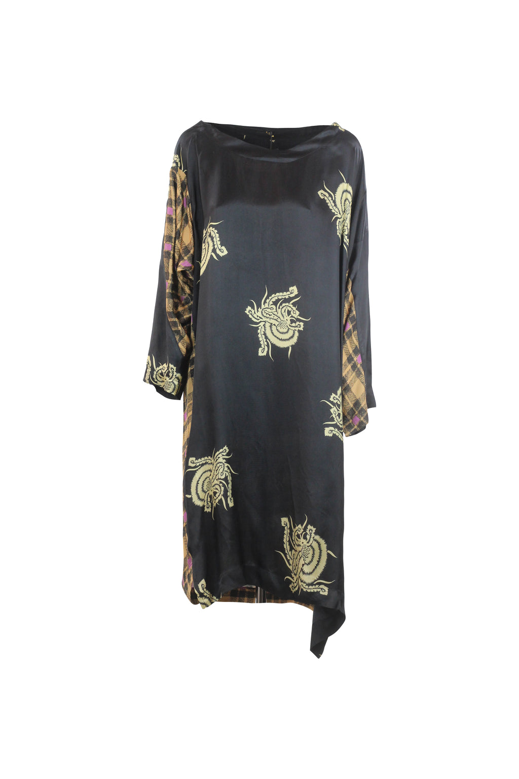 Silk Maxi Chemisier Dress