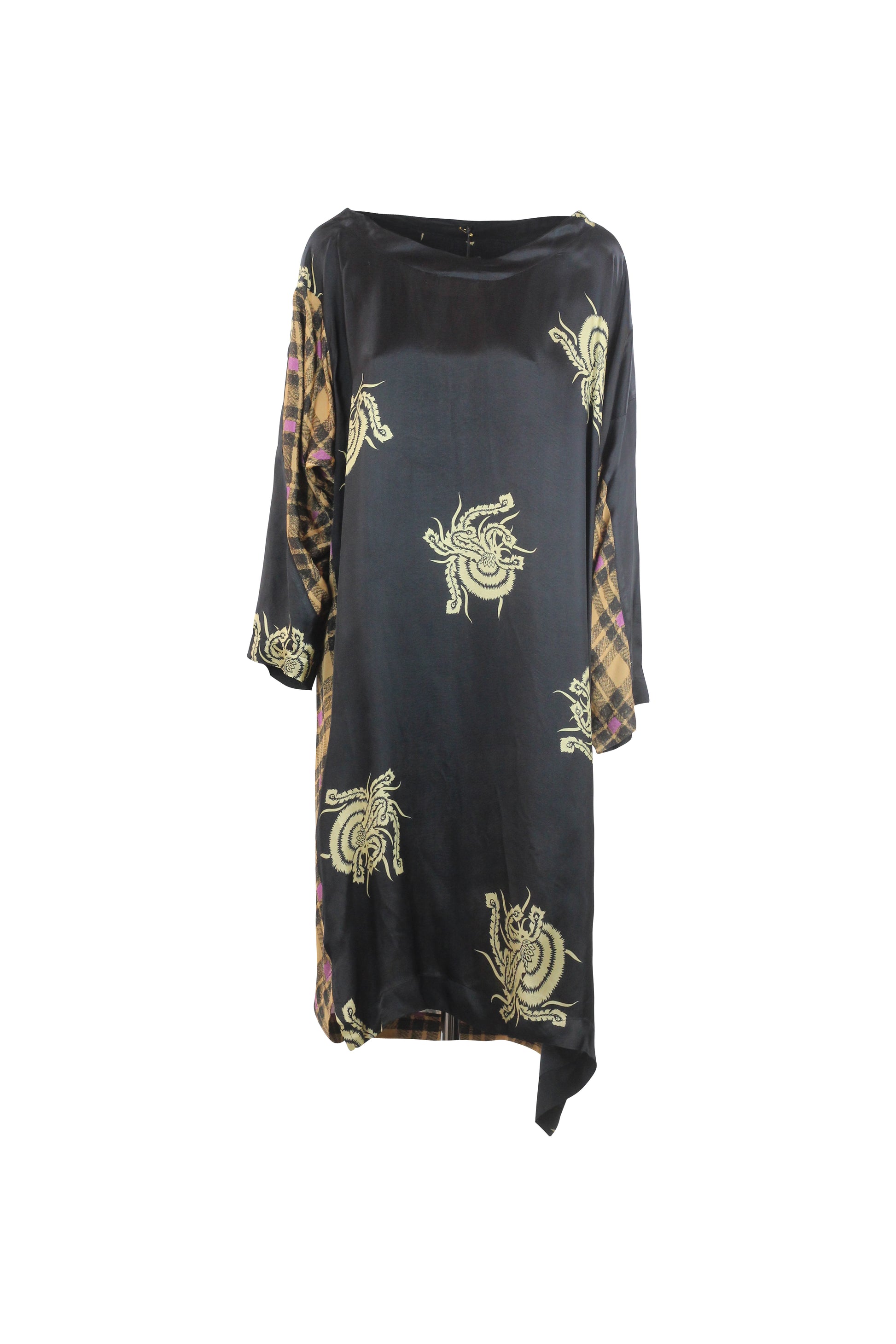 Silk Maxi Chemisier Dress