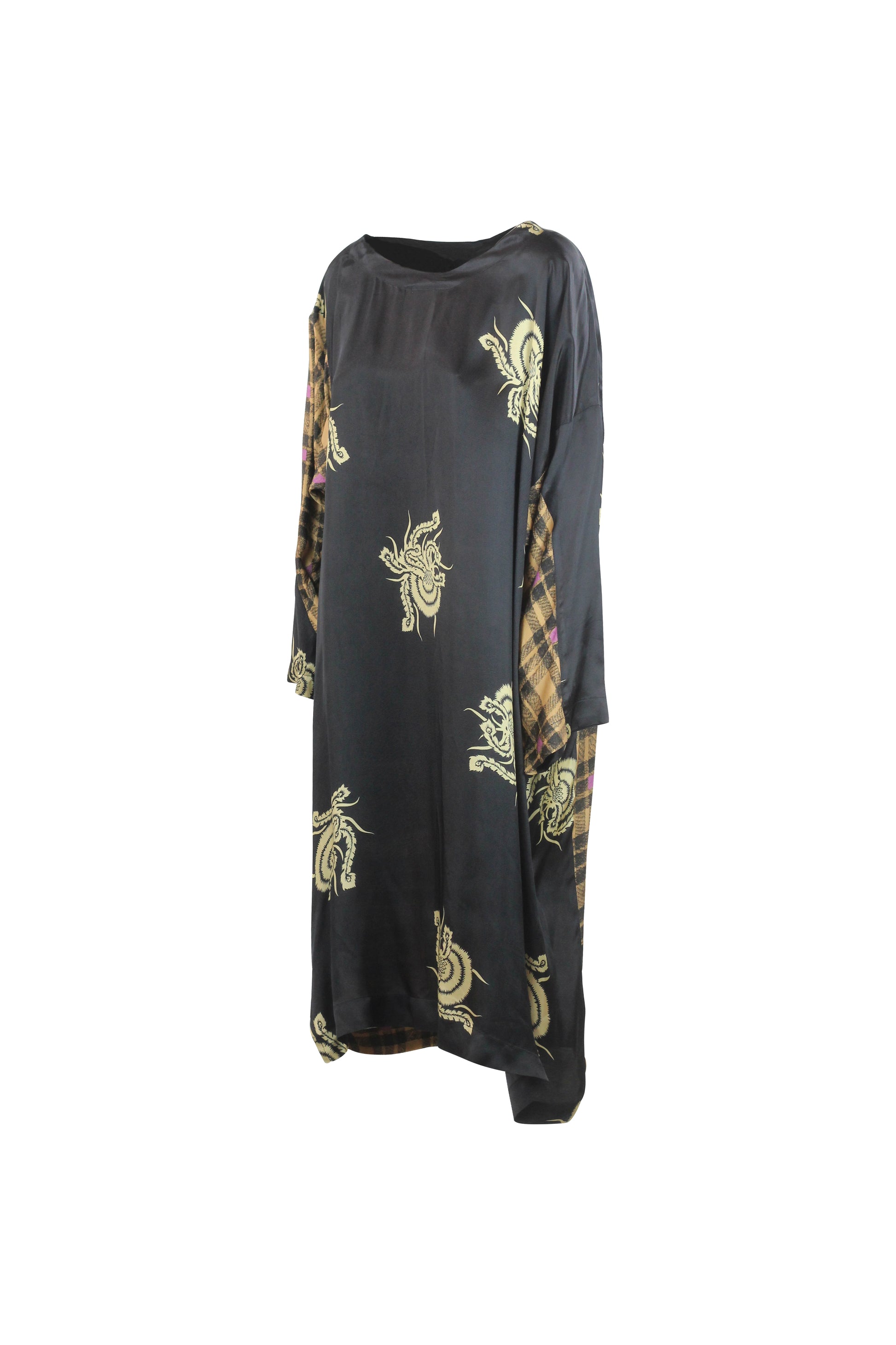Silk Maxi Chemisier Dress