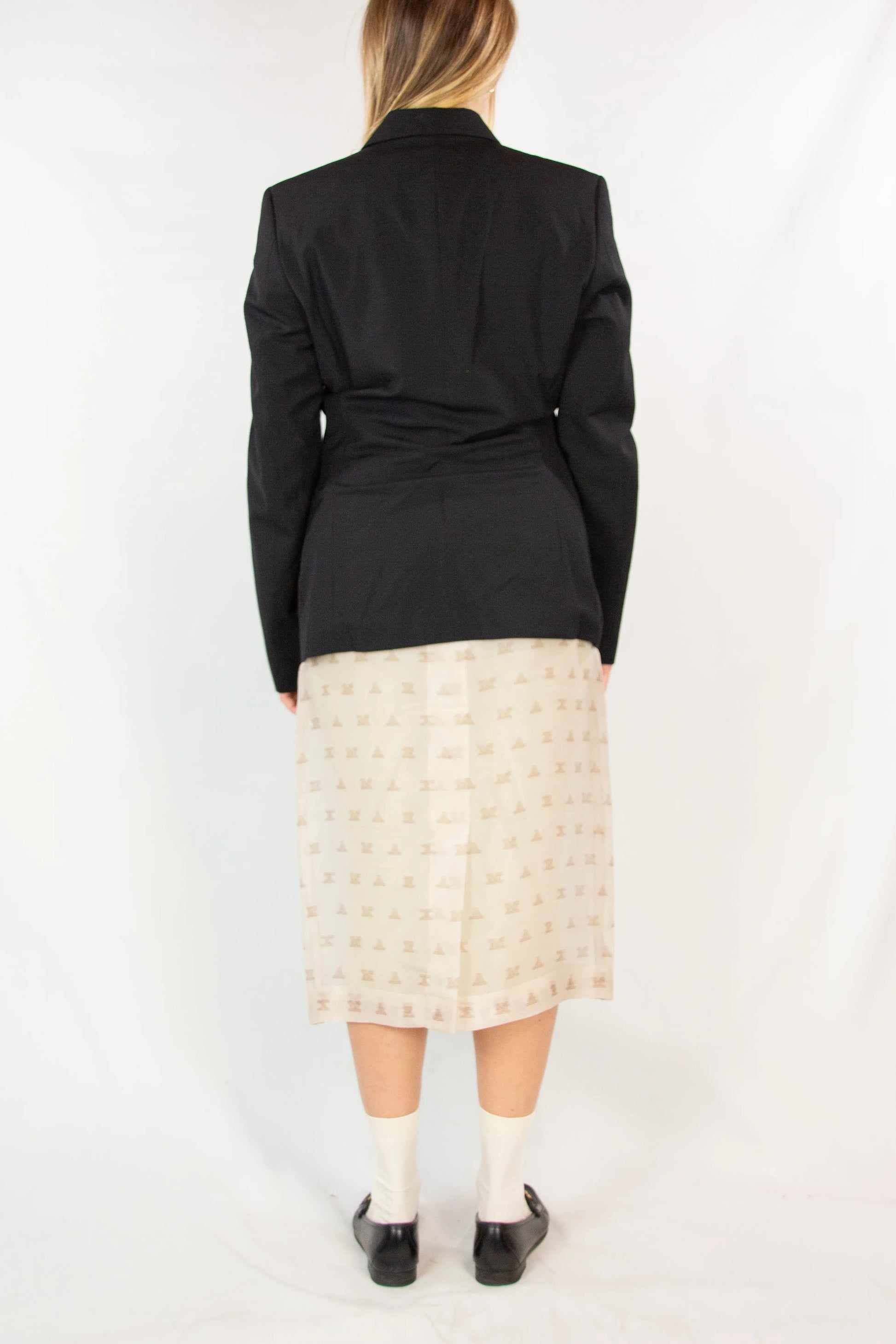 Vintage Blazer with Ruched Back Detail