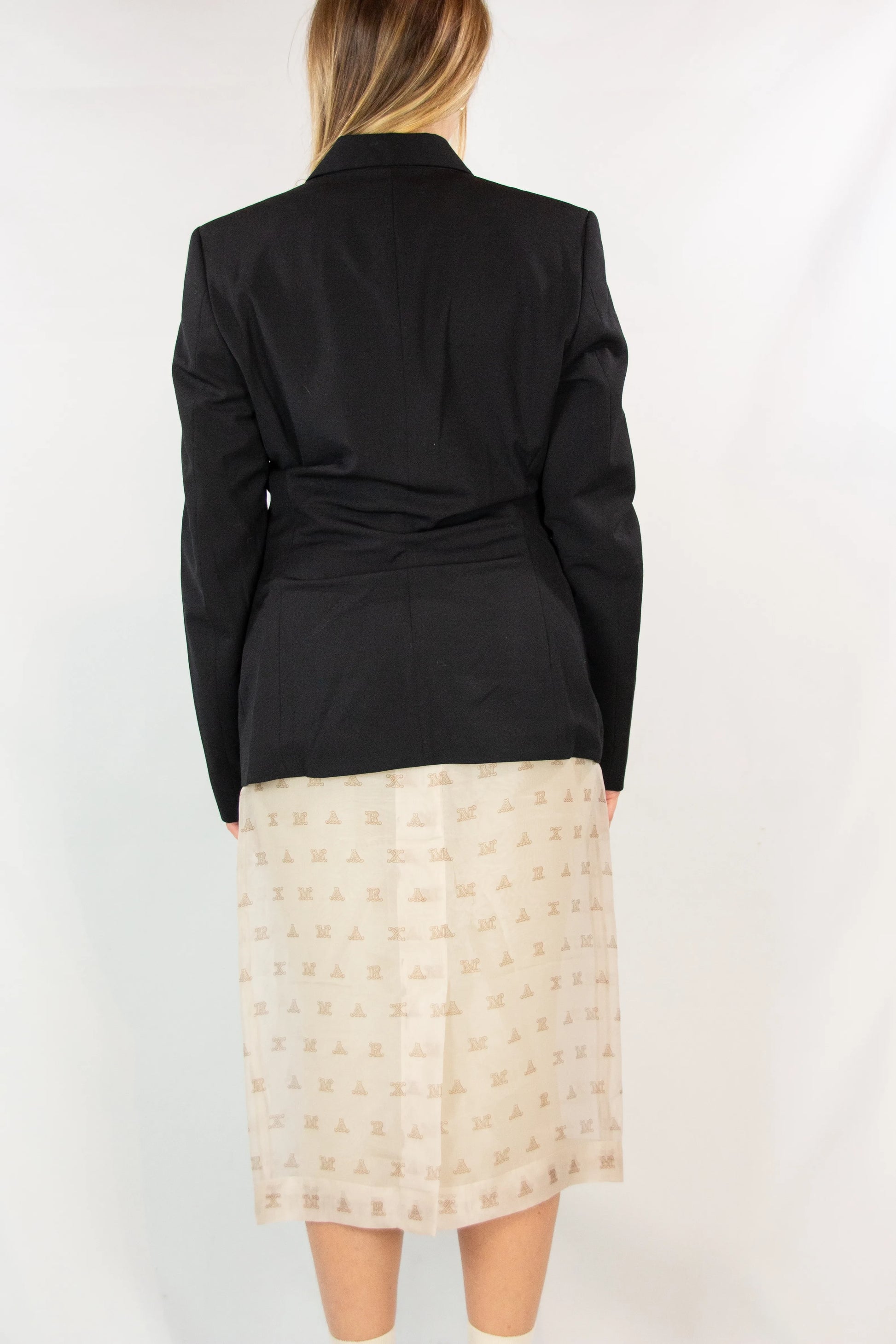 Vintage Blazer with Ruched Back Detail