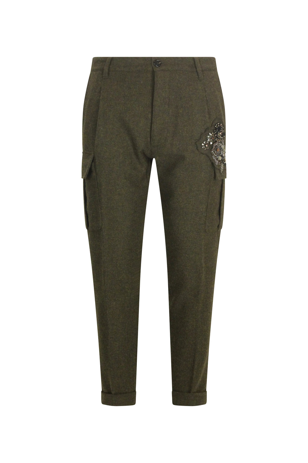Khaki Wool Cargo Trousers FW2013