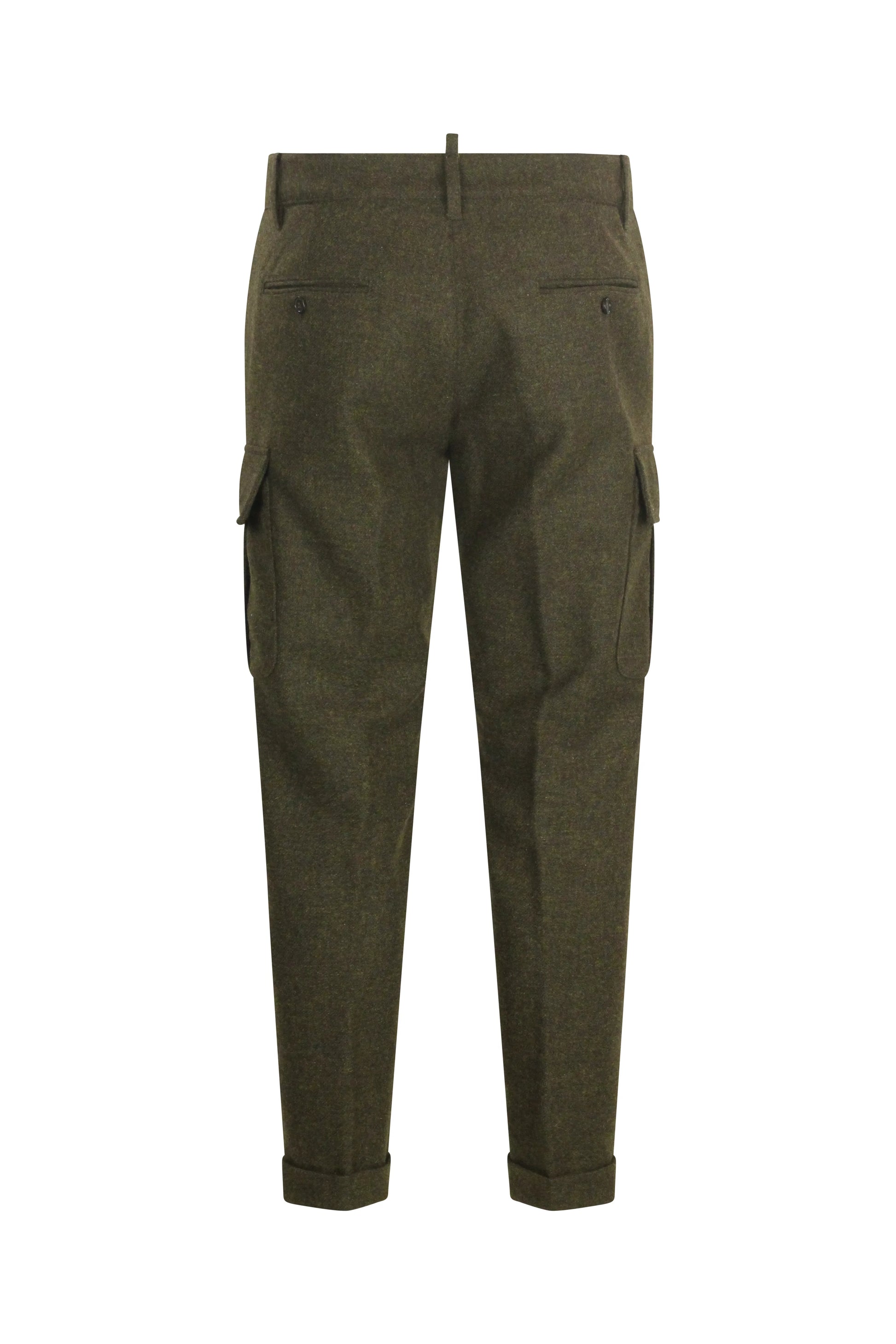 Khaki Wool Cargo Trousers FW2013