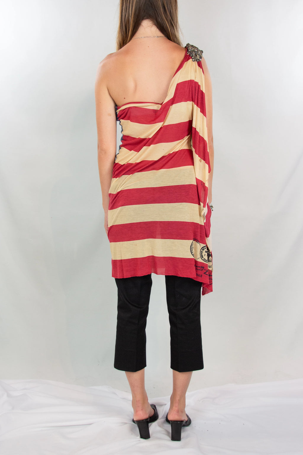 American Flag One-Shoulder Top SS2012