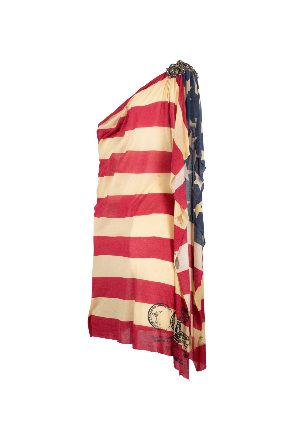 American Flag One-Shoulder Top SS2012