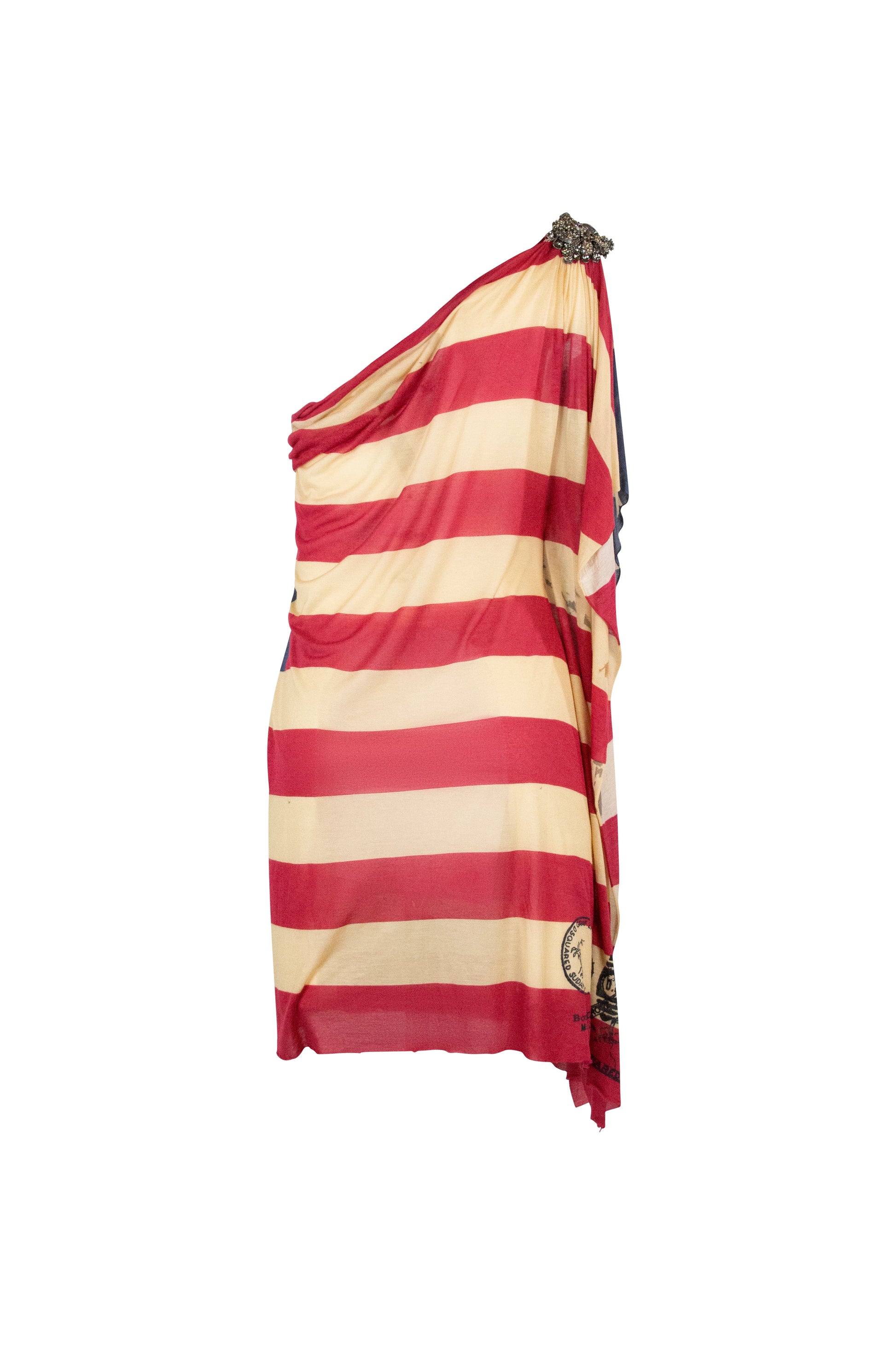 American Flag One-Shoulder Top SS2012