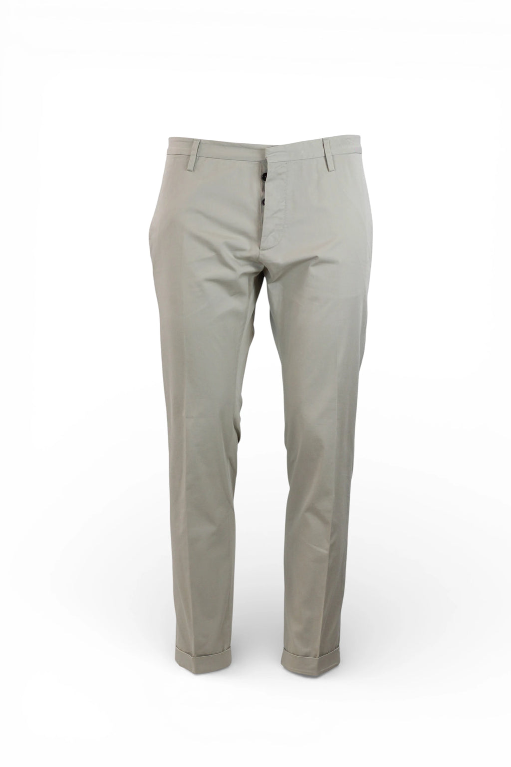 Beige Piqué Cotton Chino