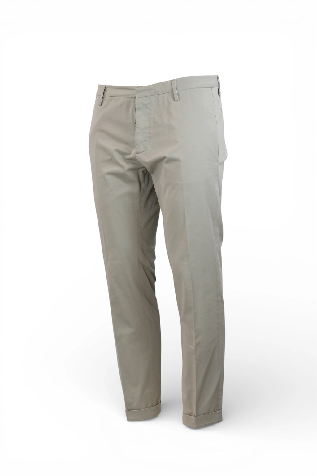 Beige Piqué Cotton Chino
