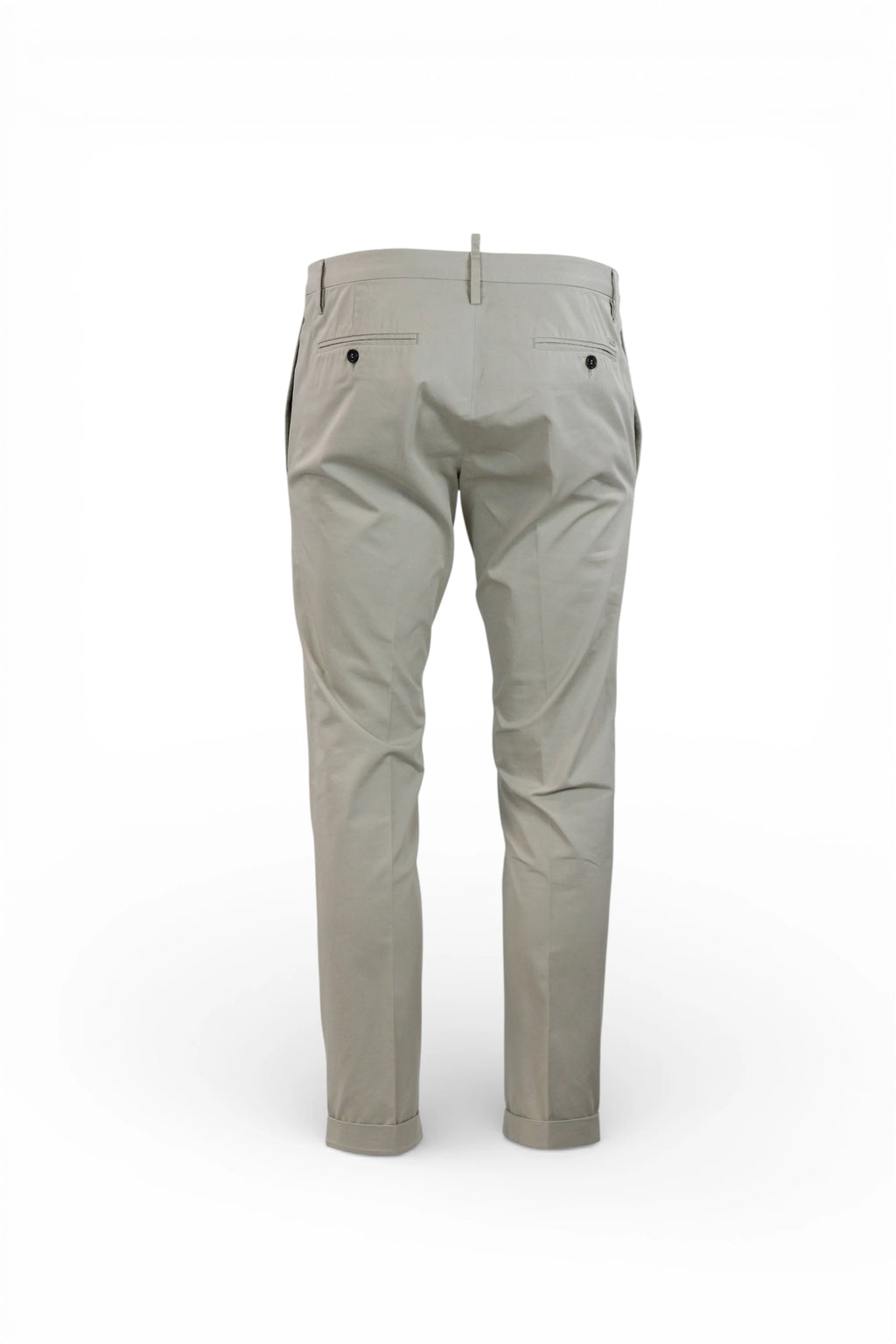 Beige Piqué Cotton Chino