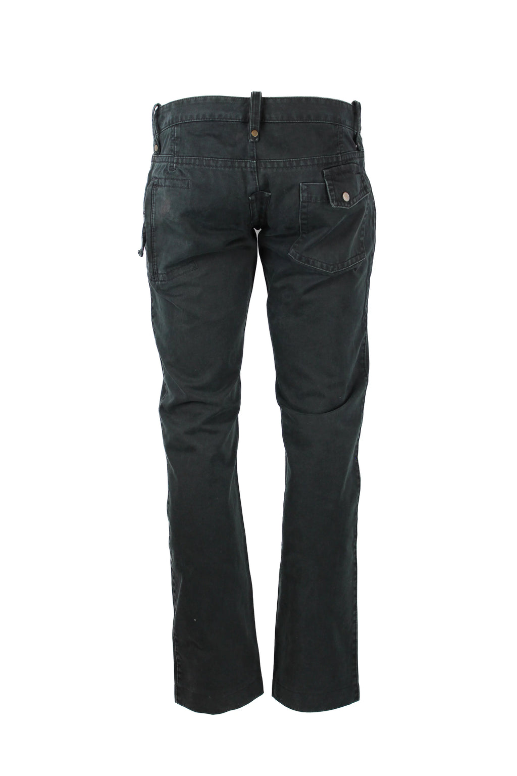 Dark Wash Straight-Leg Trousers