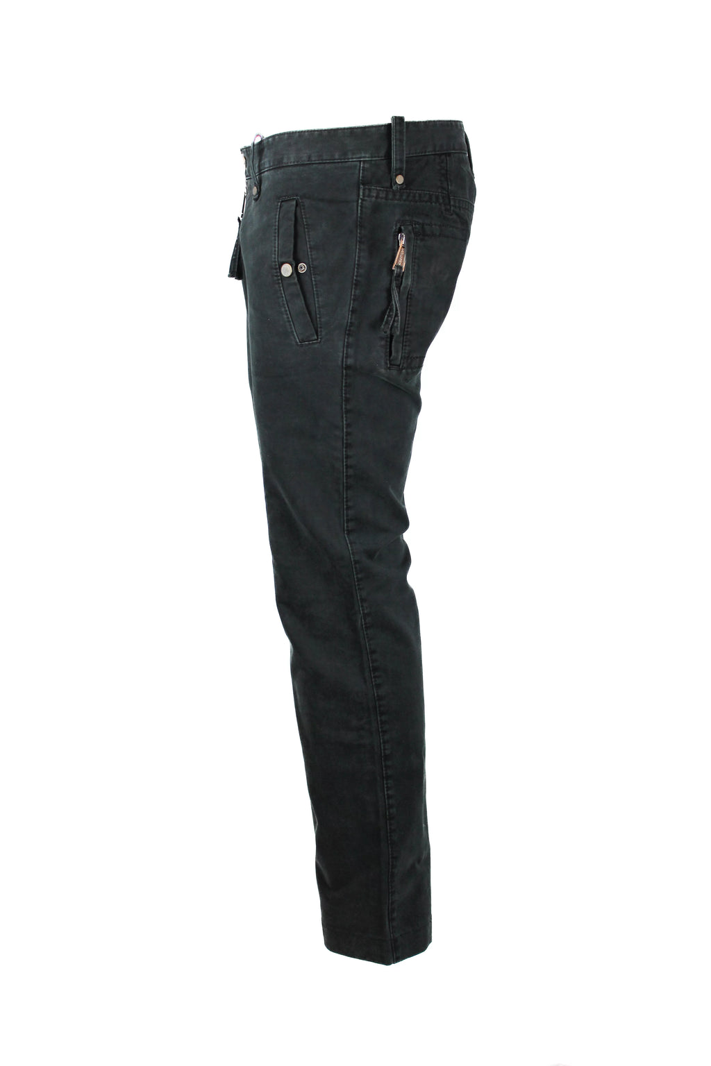 Dark Wash Straight-Leg Trousers