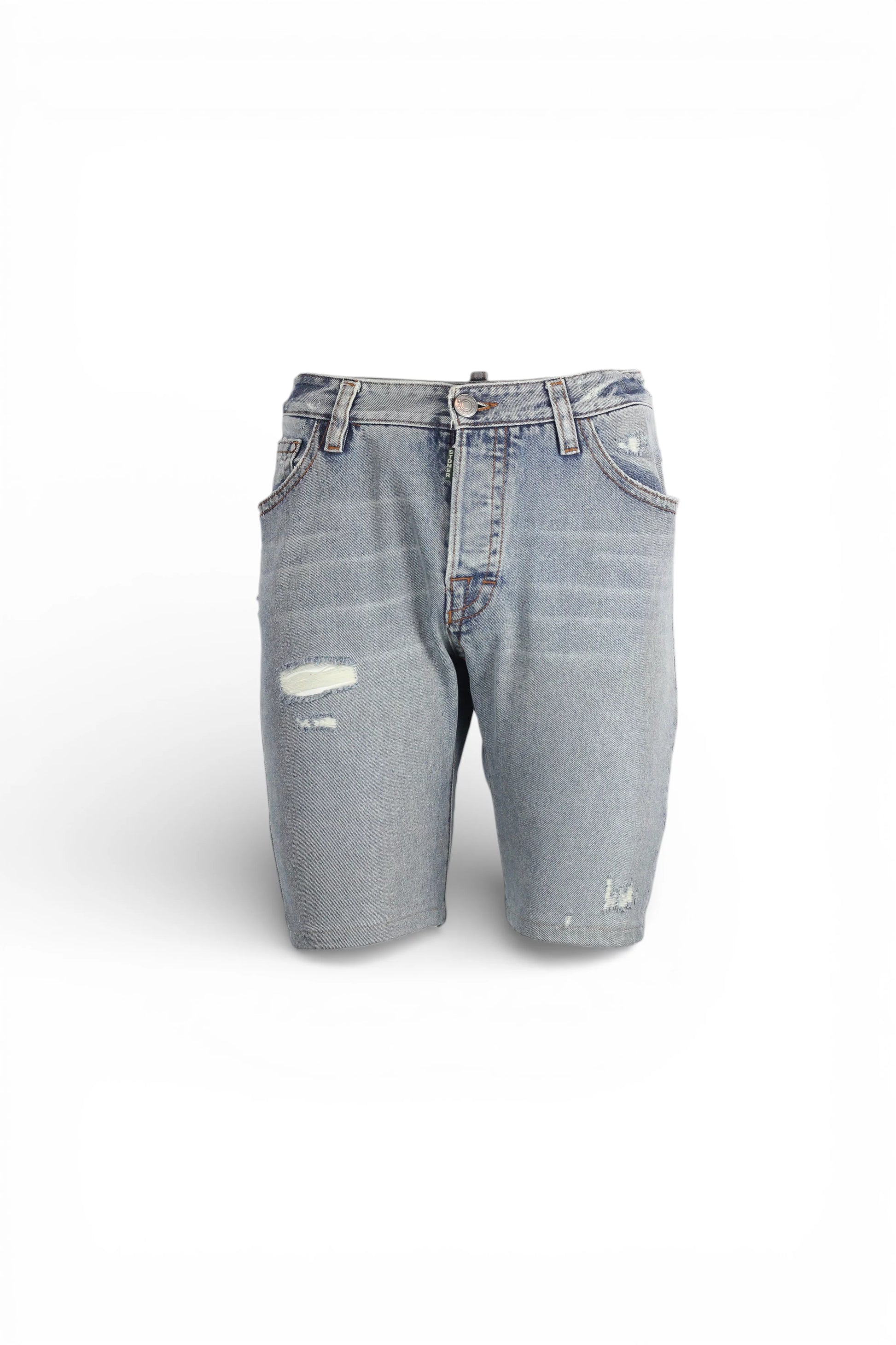 Light Wash Denim Bermuda Shorts