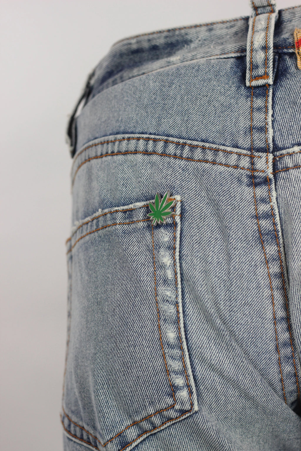 Light Wash Denim Bermuda Shorts
