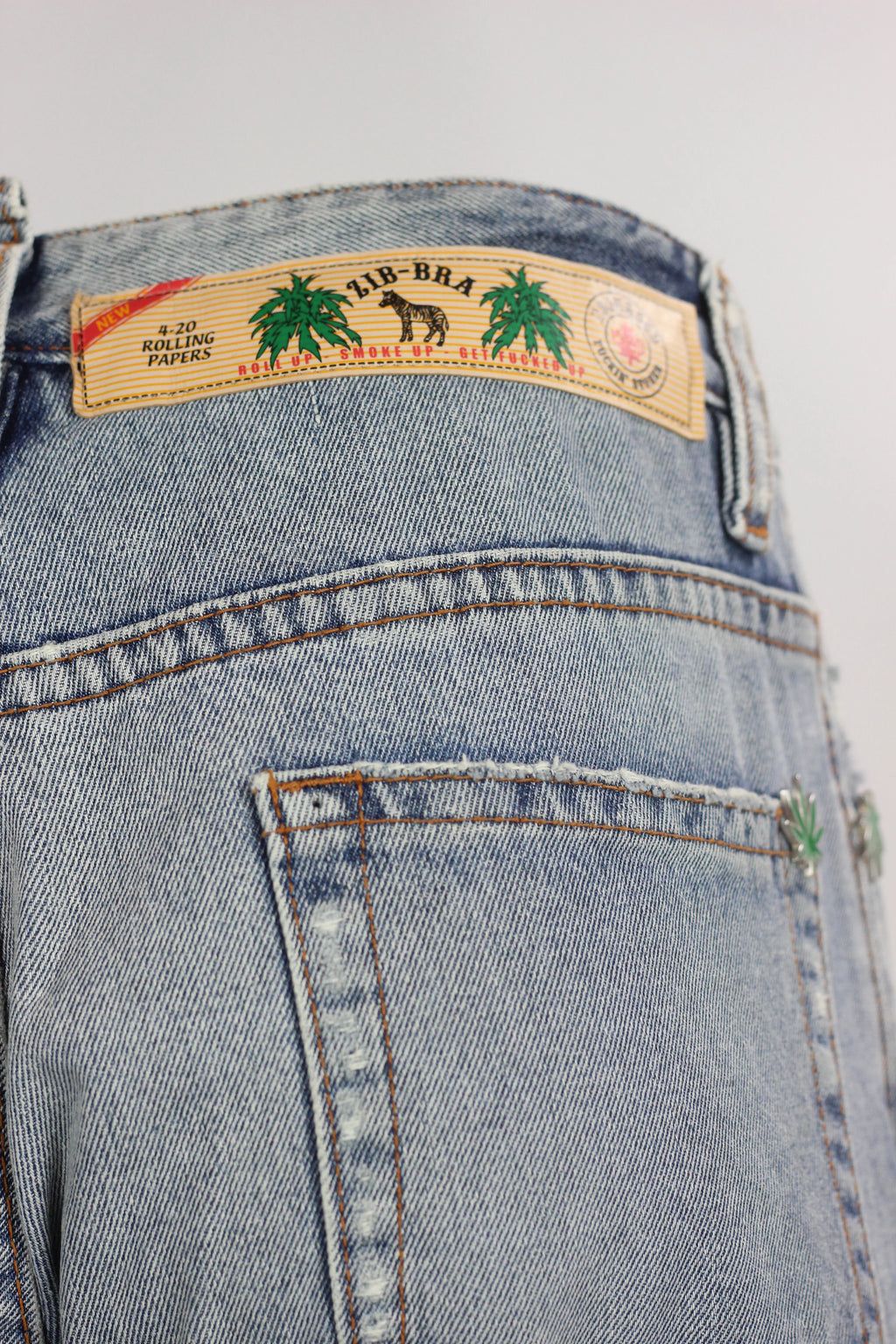 Light Wash Denim Bermuda Shorts