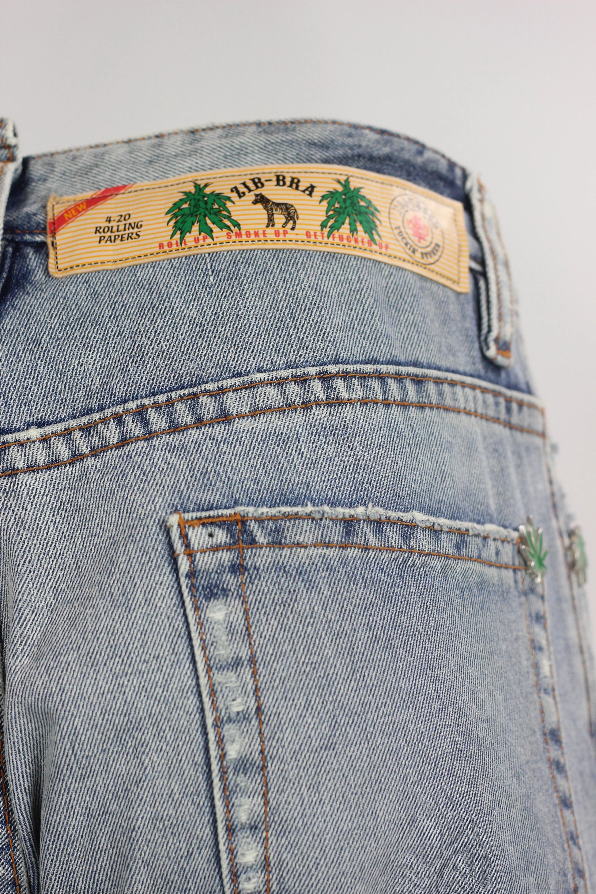 Light Wash Denim Bermuda Shorts