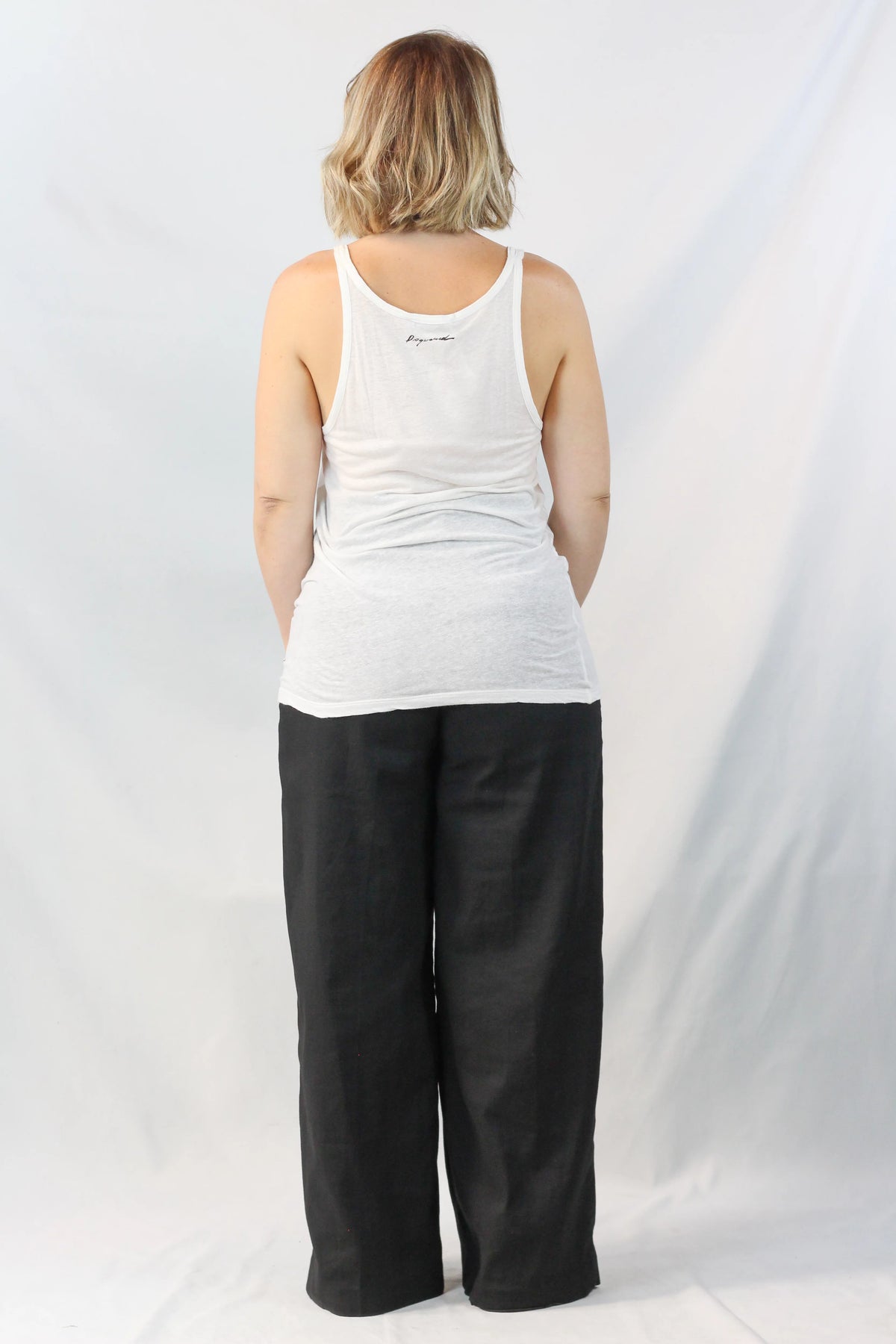 Distressed Cotton Tank Top