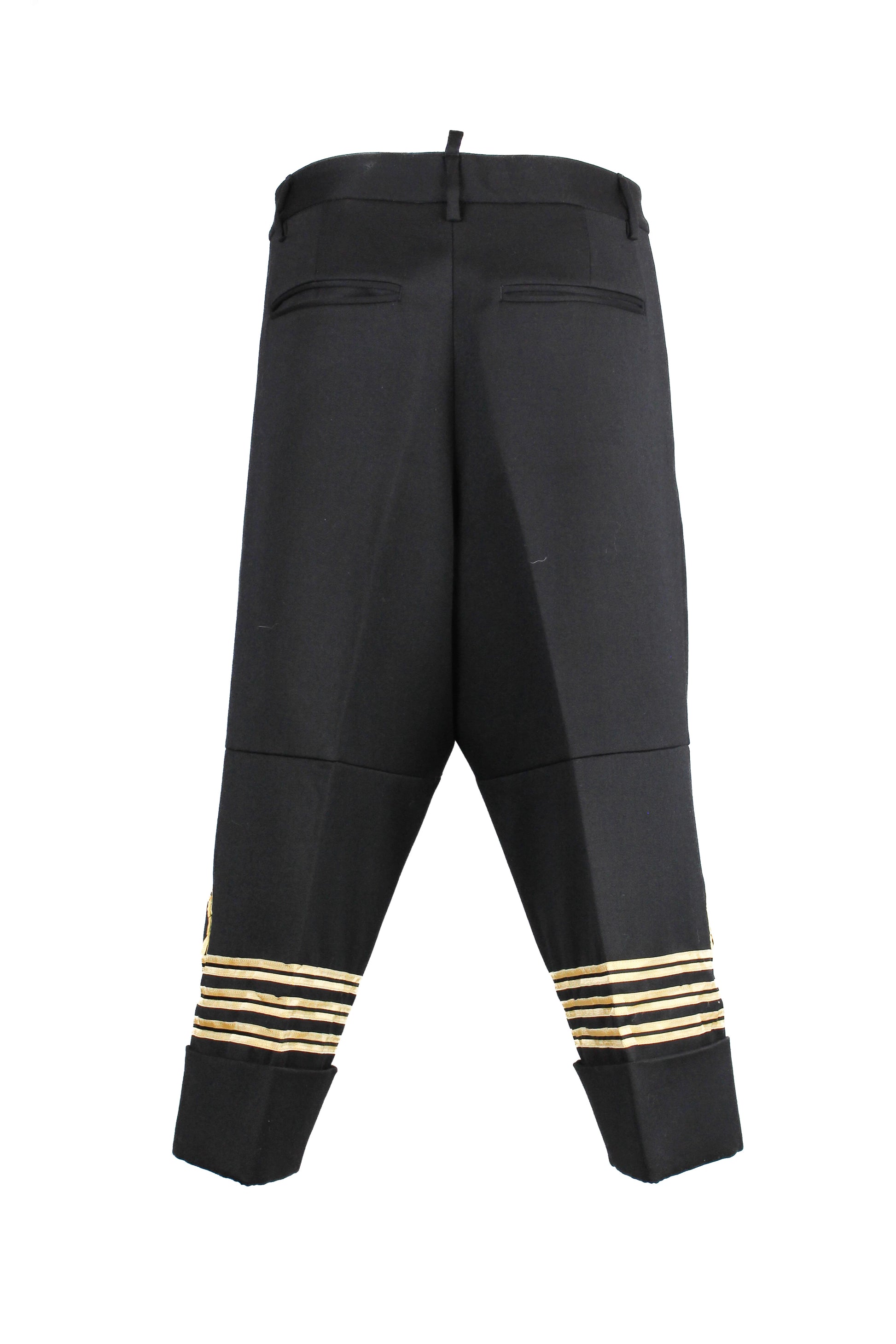 Oversized Navy-Inspired Trousers with Military Details FW2015