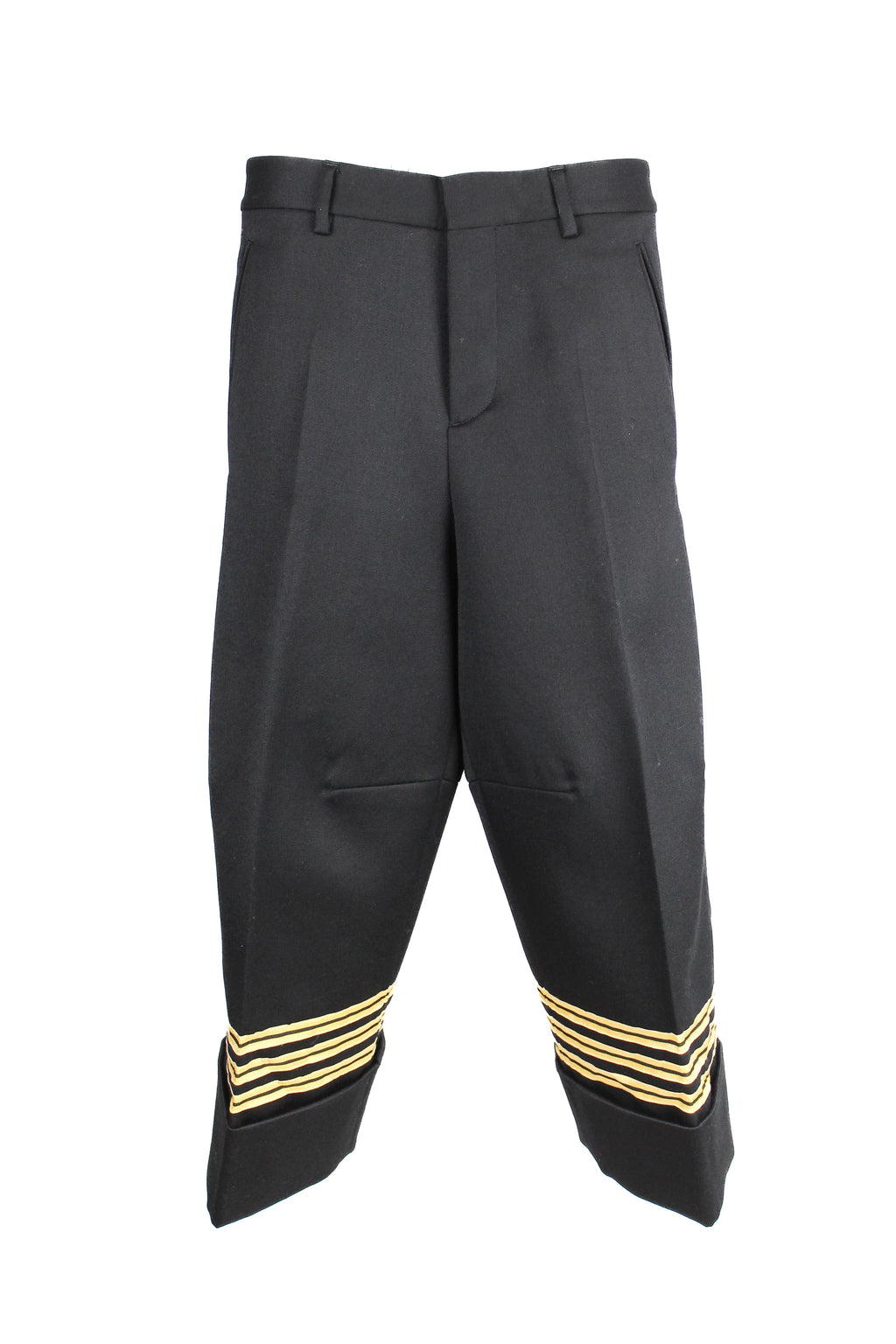 Oversized Navy-Inspired Trousers with Military Details FW2015