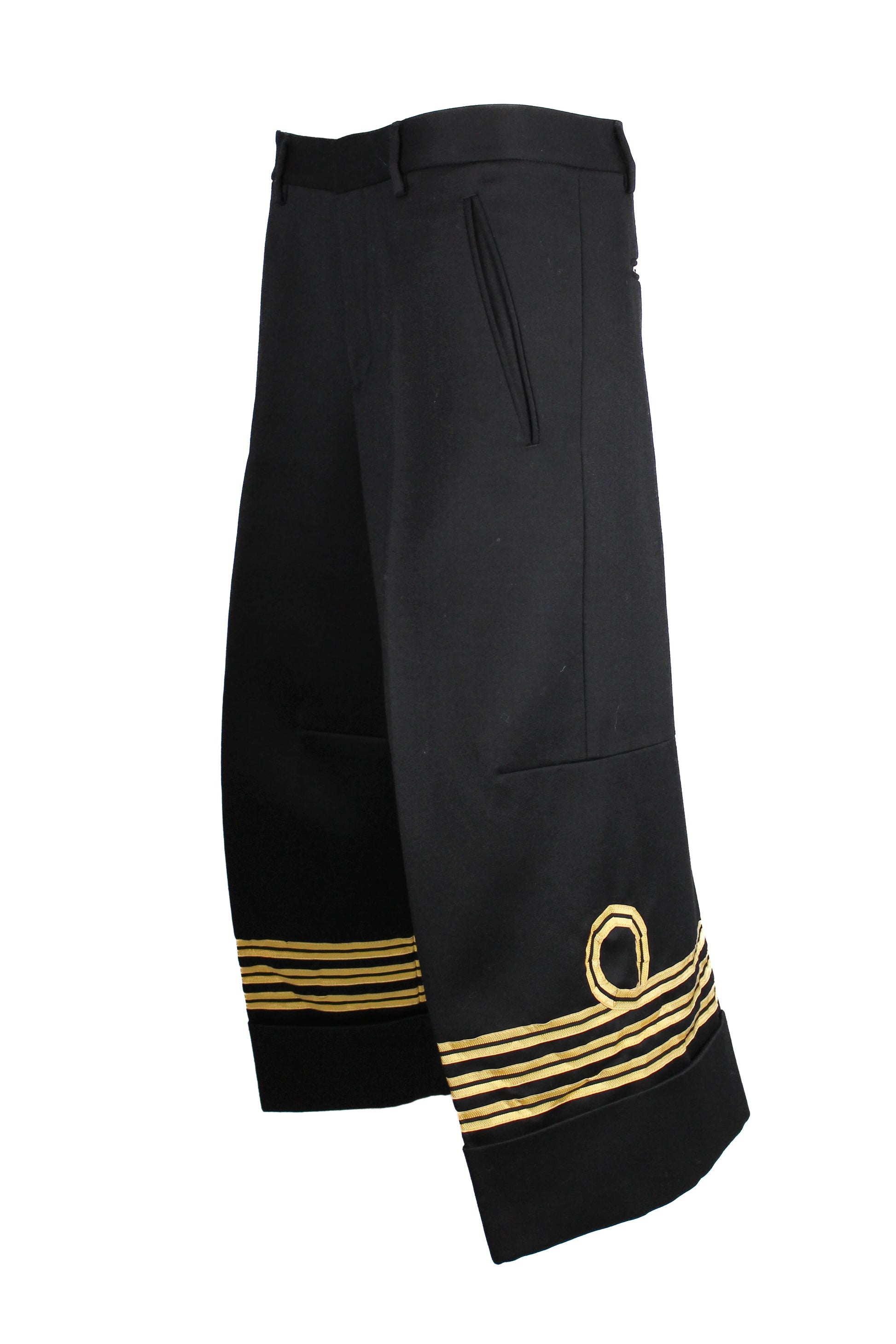 Oversized Navy-Inspired Trousers with Military Details FW2015