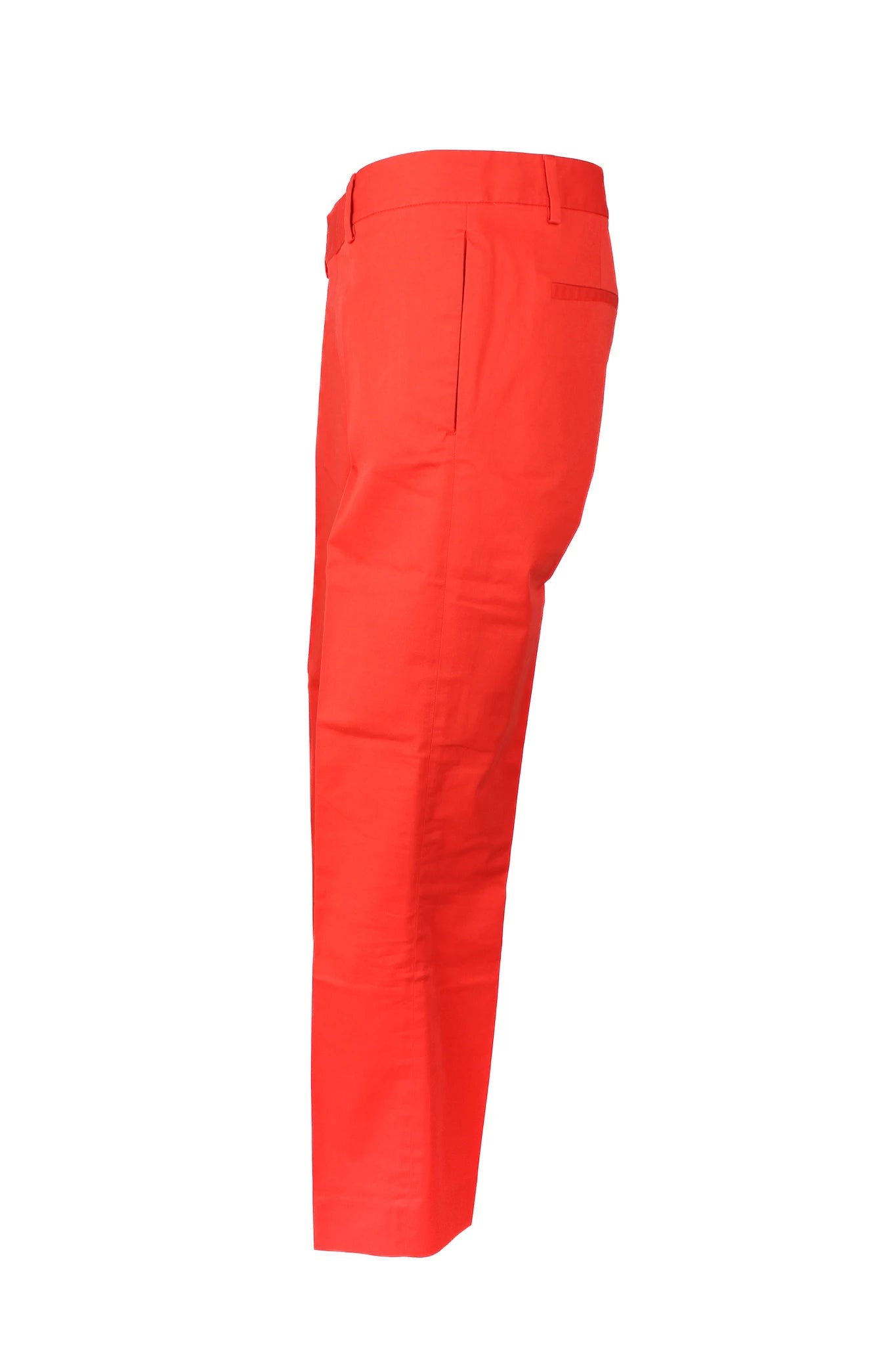 Orange slim cropped trousers
