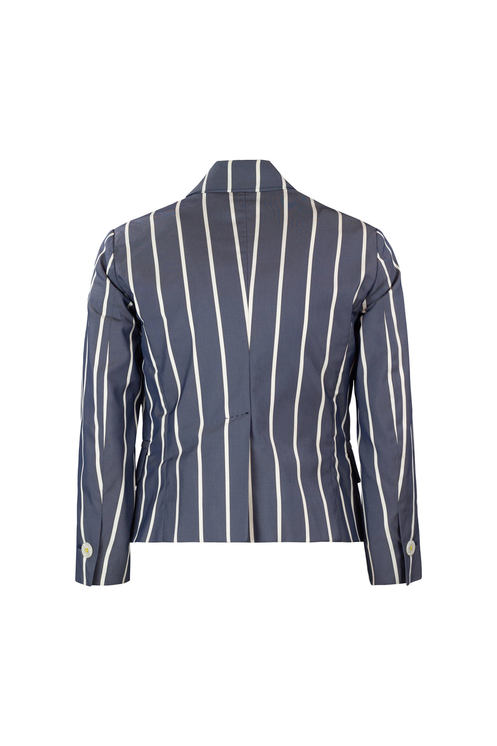 Striped Fitted Cropped Blazer