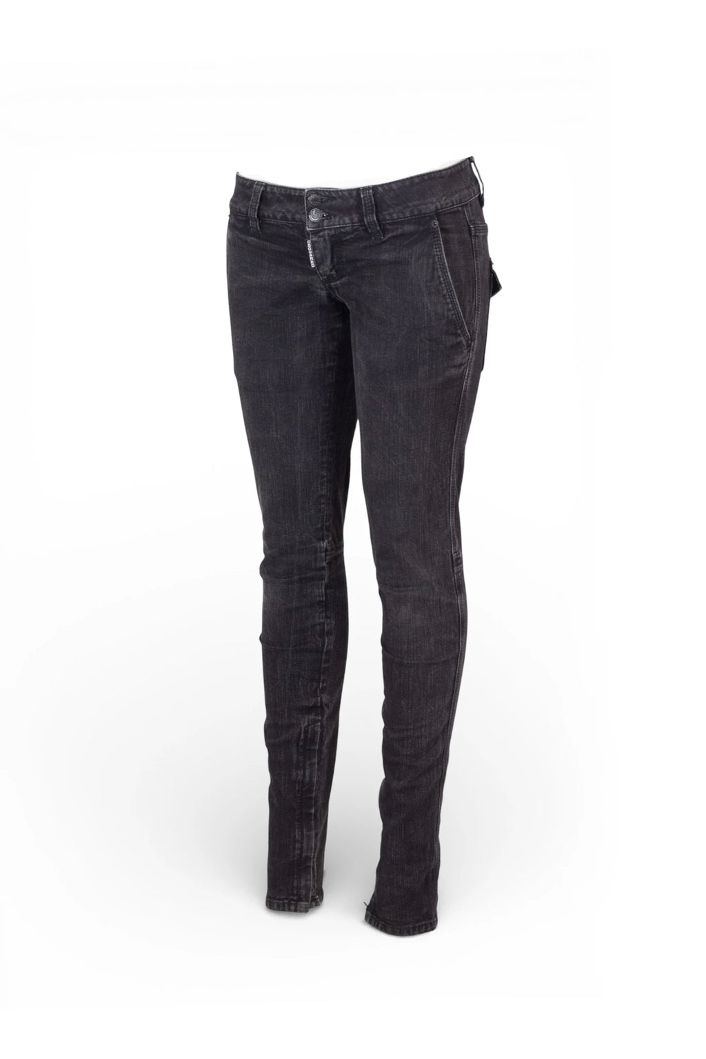 Low-Waist Skinny Denim Jeans