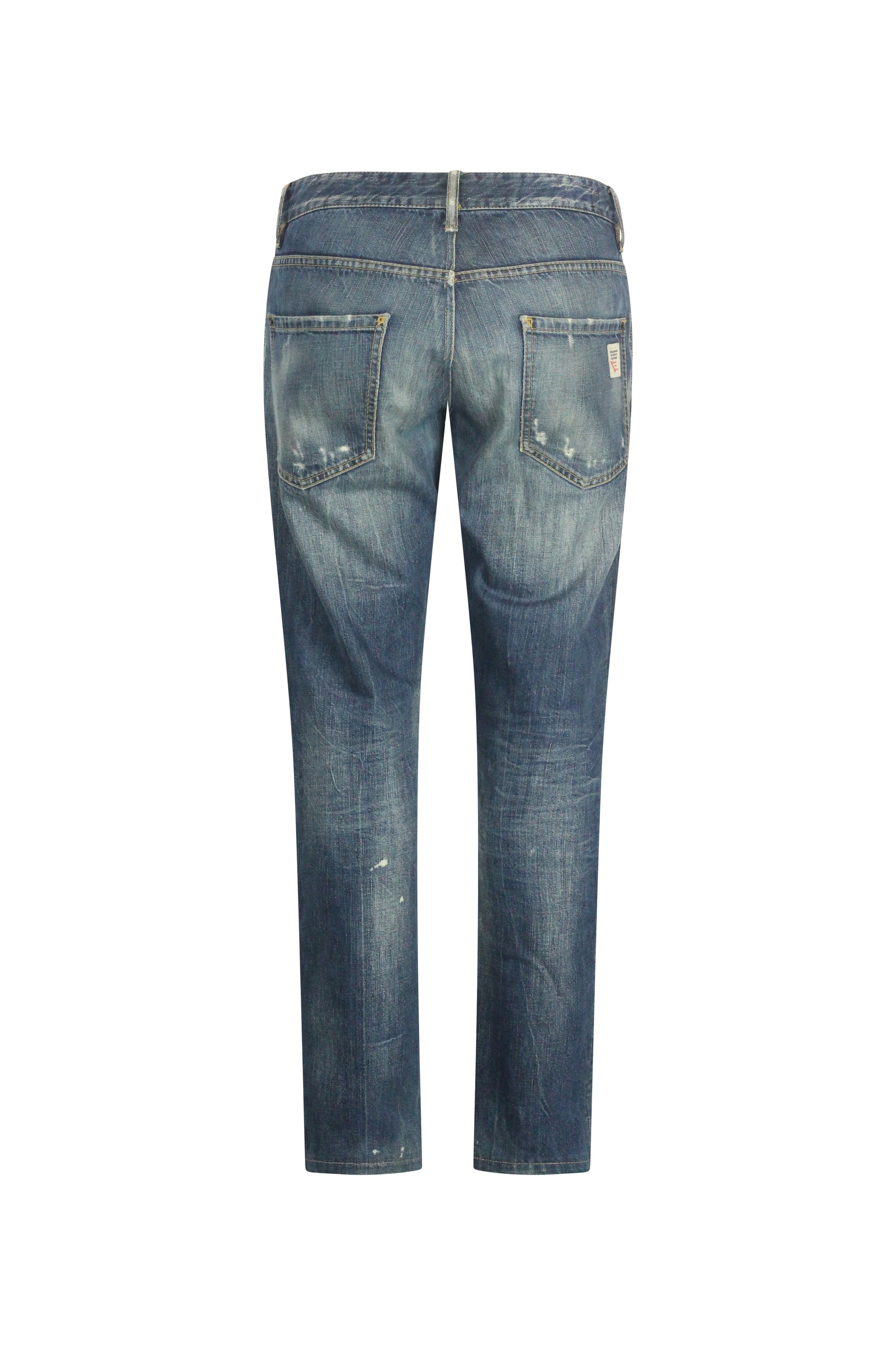 Slim Distressed Denim Jeans