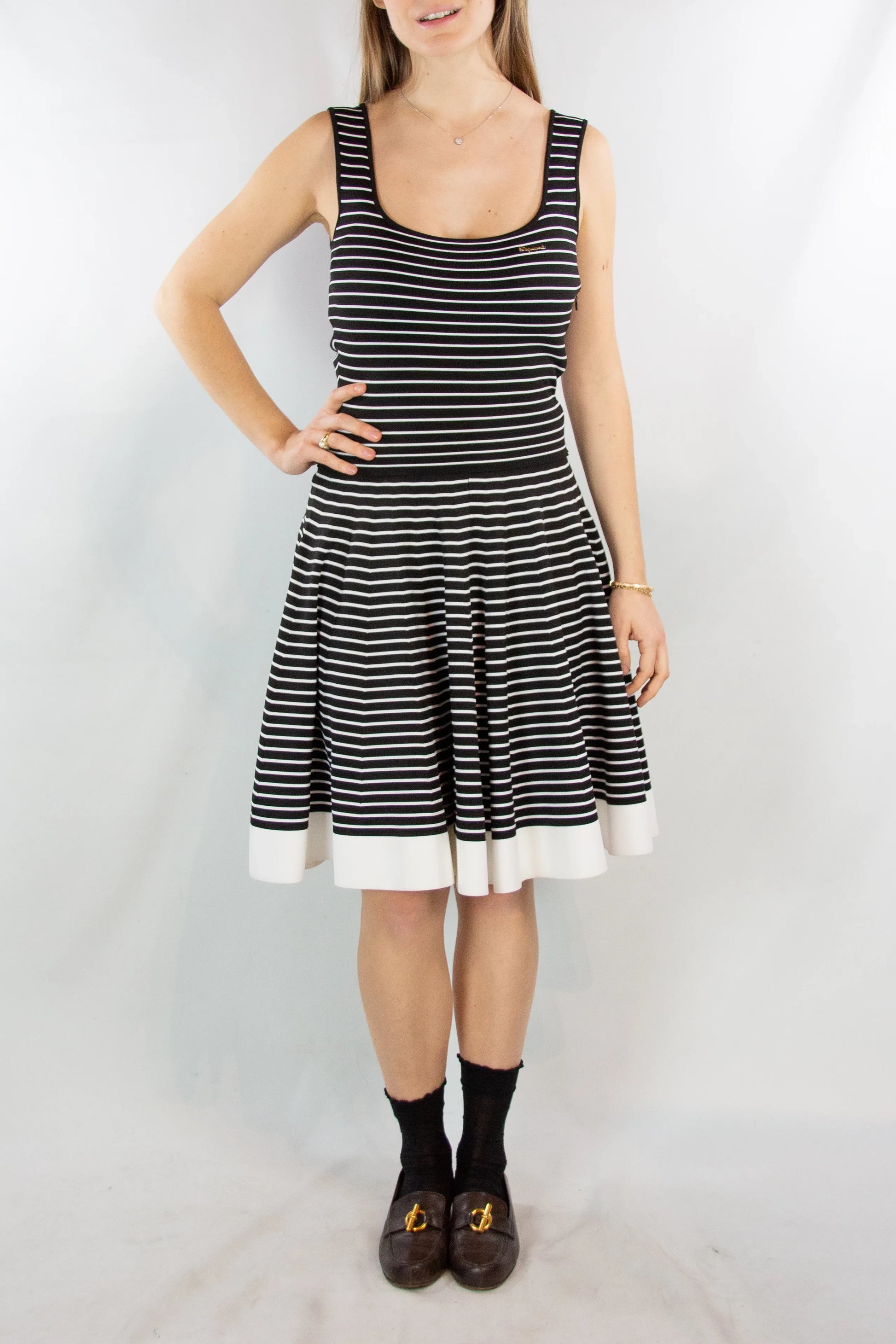 Striped Fitted Dress