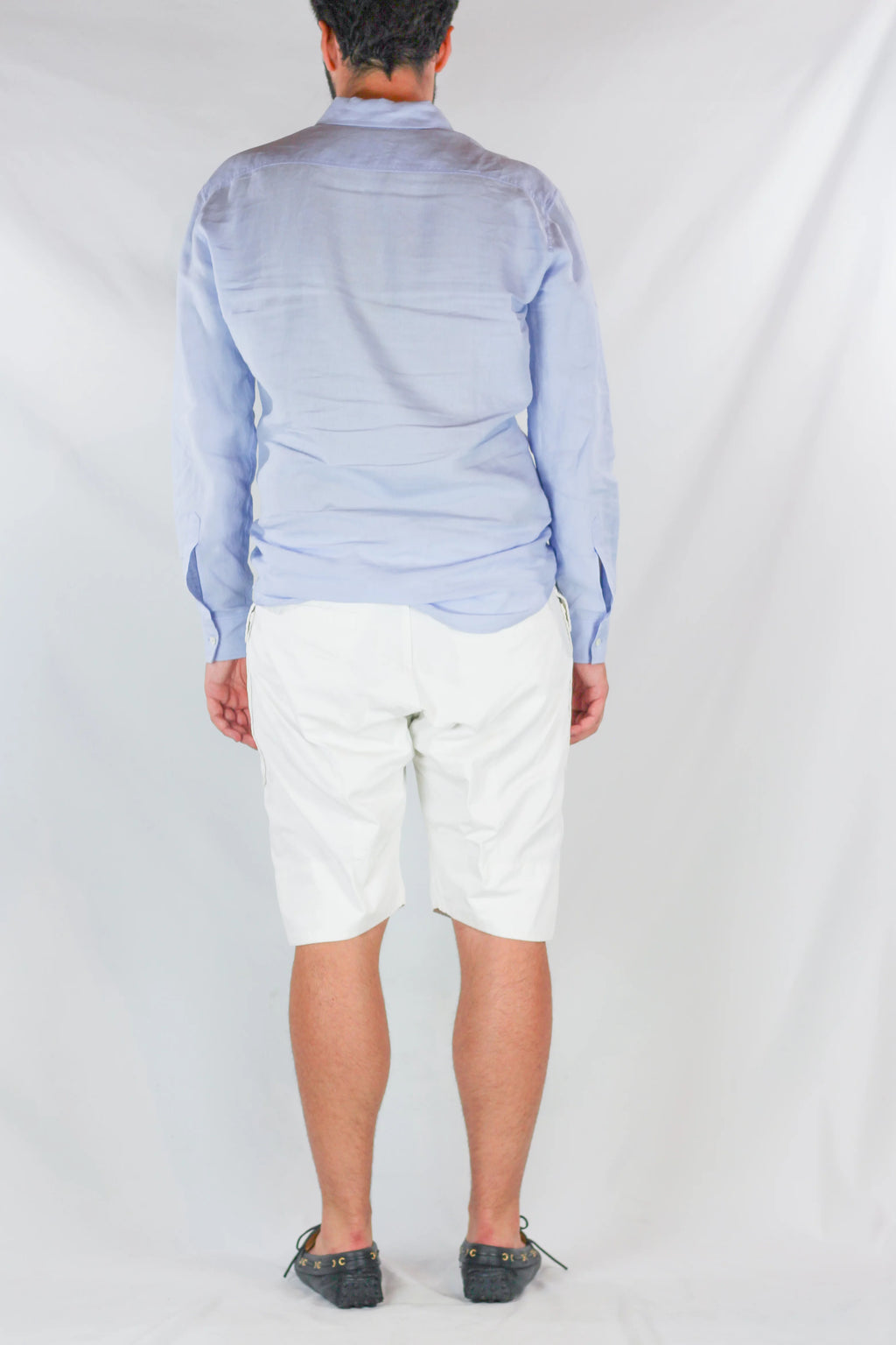 White Cotton Cargo Bermuda